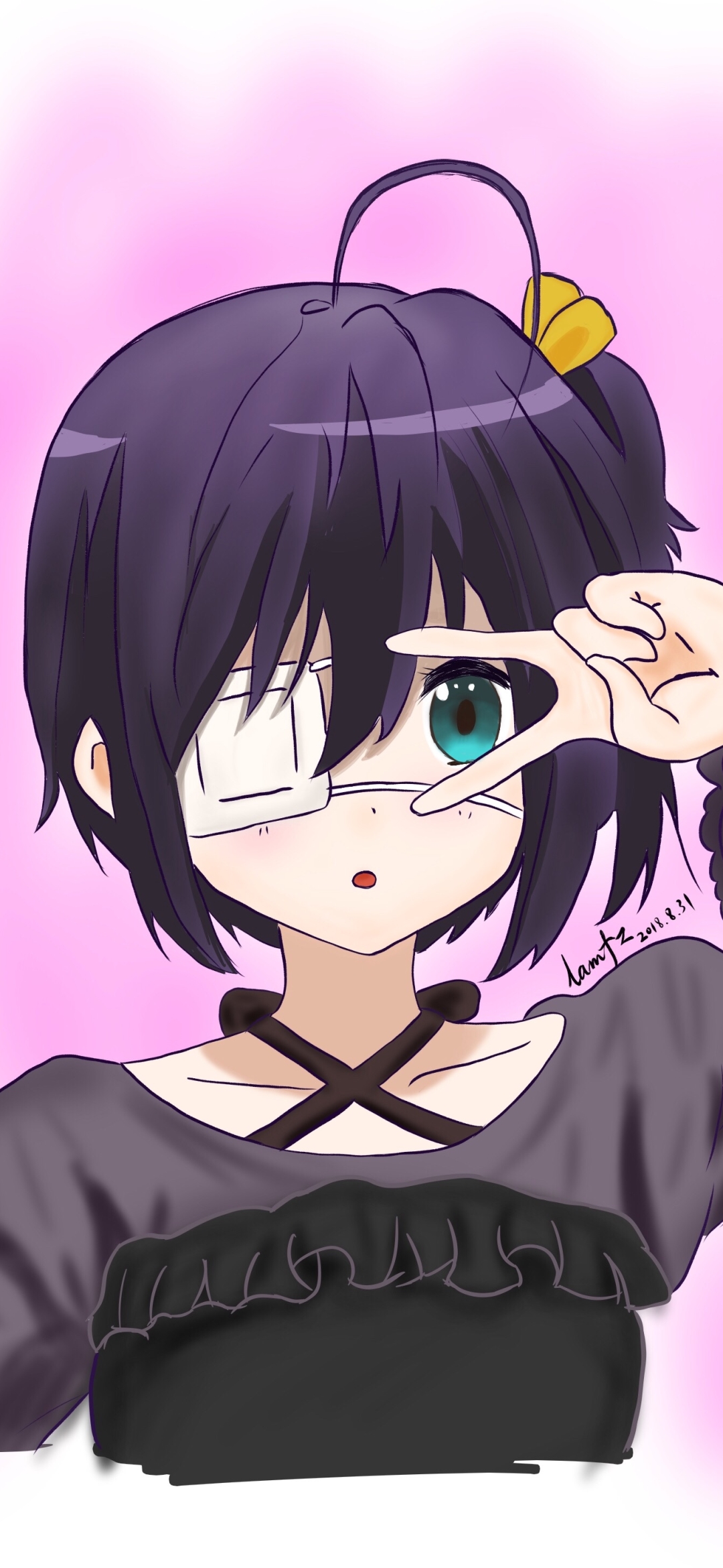 Handy-Wallpaper Animes, Rikka Takanashi, Love Chunibyo & Other Delusions! kostenlos herunterladen.