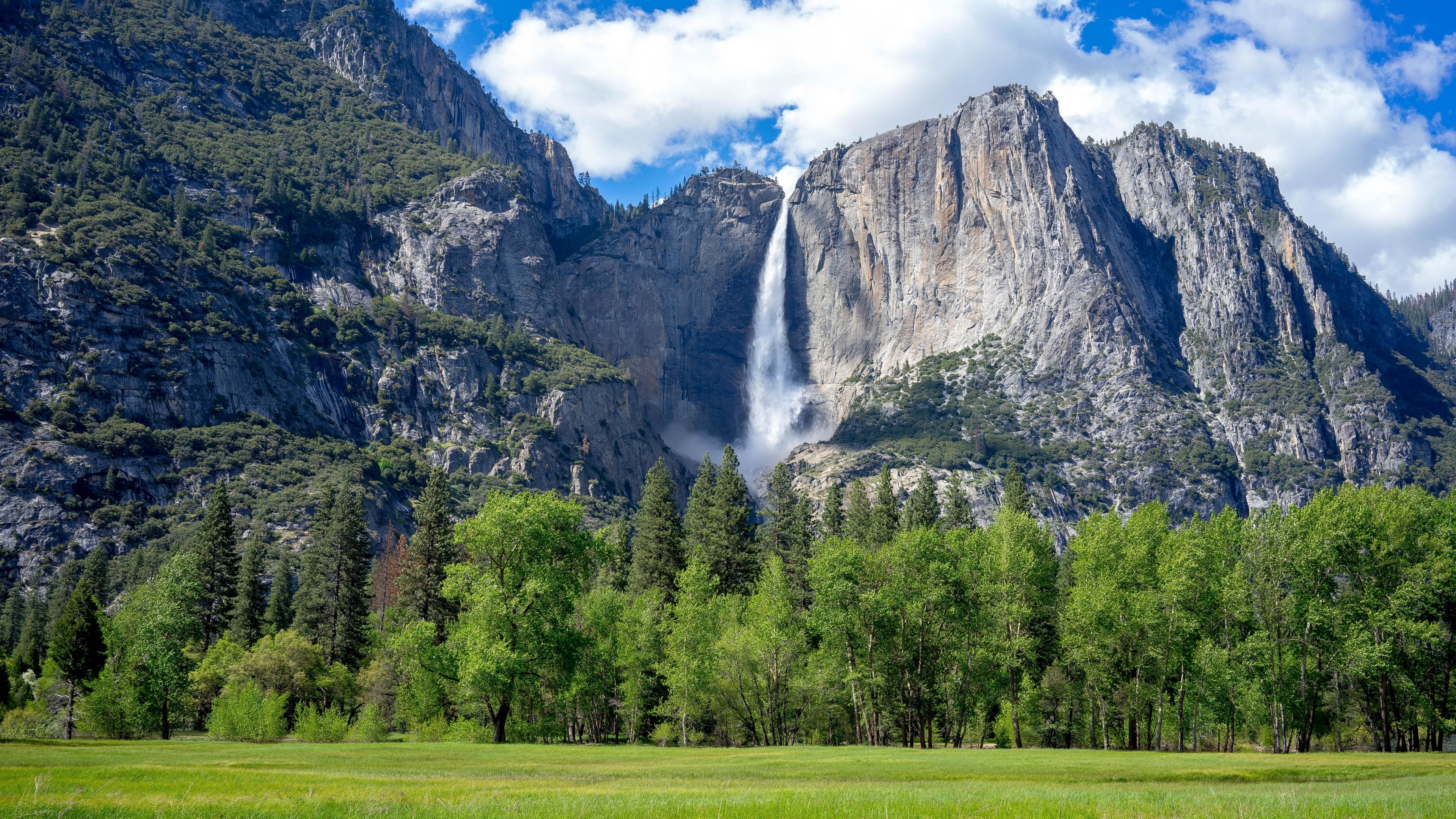 Скачать картинку Гора, Водопад, Сша, Национальный Парк, Йосемитский Национальный Парк, Земля/природа в телефон бесплатно.