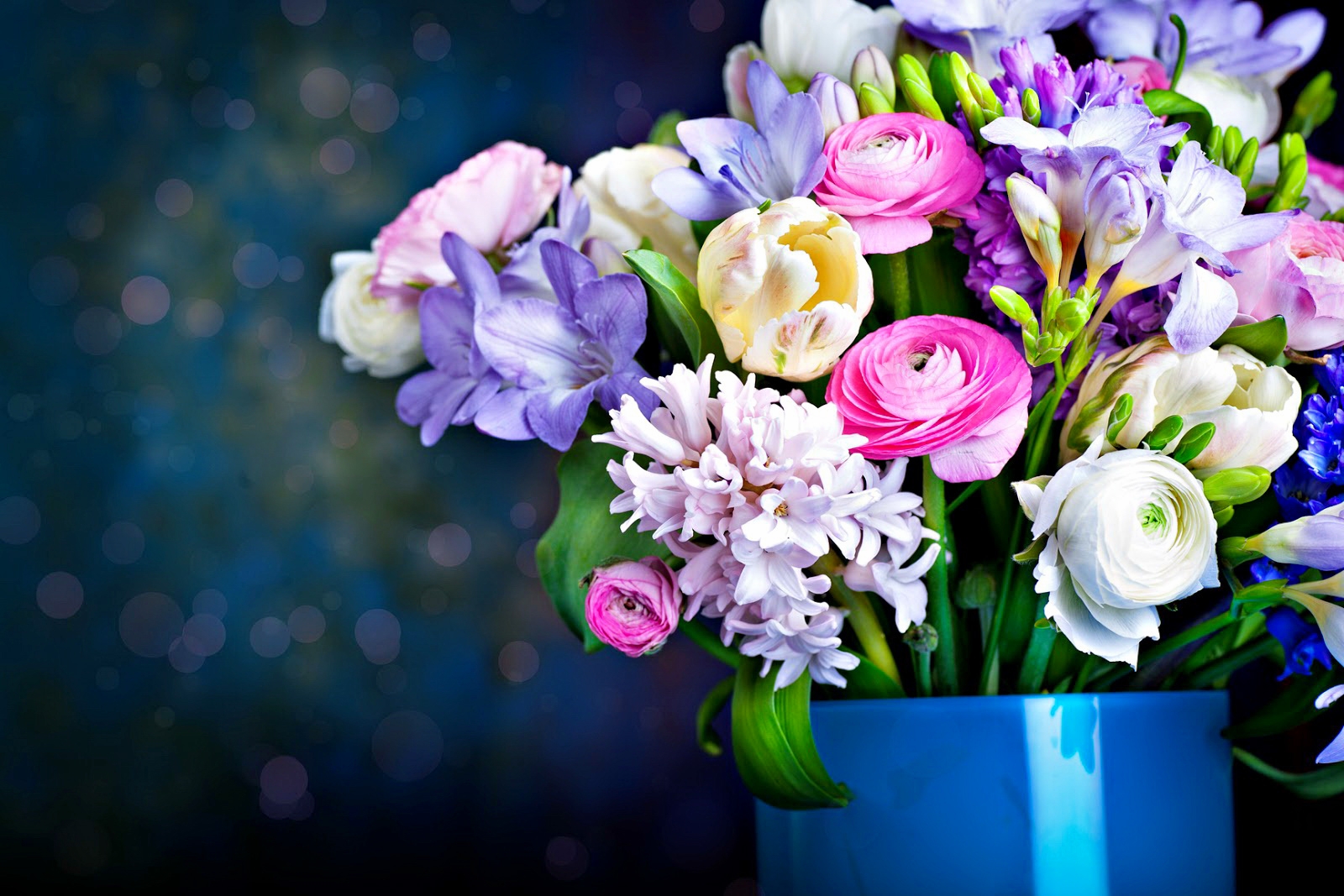 Download mobile wallpaper Flower, Colors, Vase, Colorful, Man Made for free.