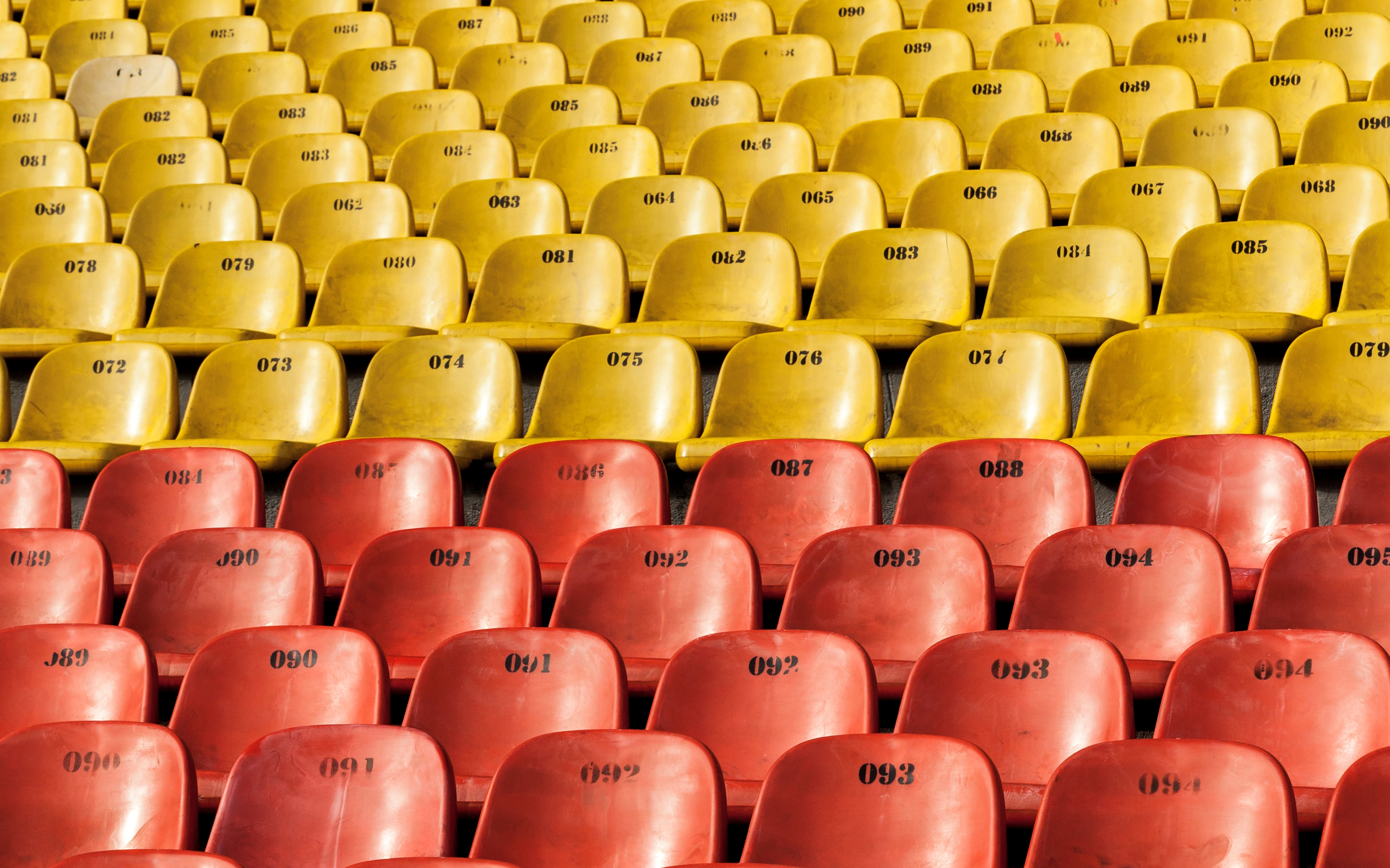 Download mobile wallpaper Seat, Colors, Photography, Stadium for free.