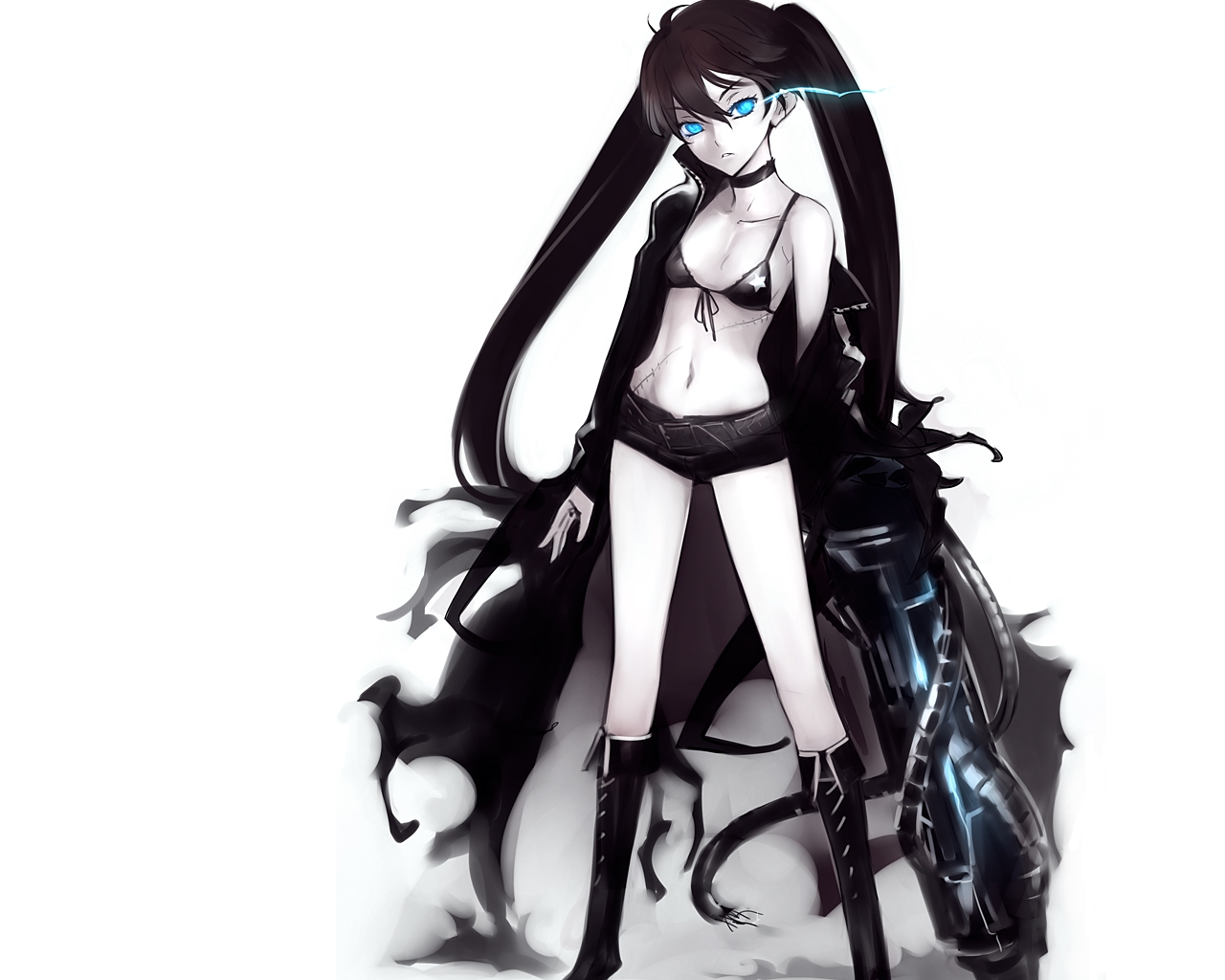 Téléchargez des papiers peints mobile Black Rock Shooter, Animé gratuitement.