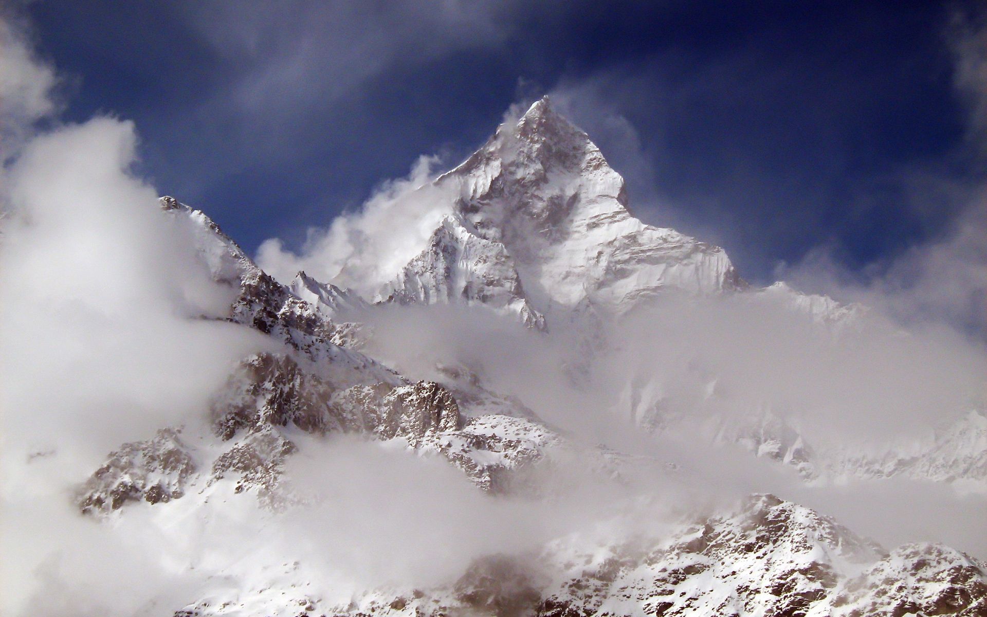 Descarga gratuita de fondo de pantalla para móvil de Viento, Montañas, Nieve, Naturaleza.
