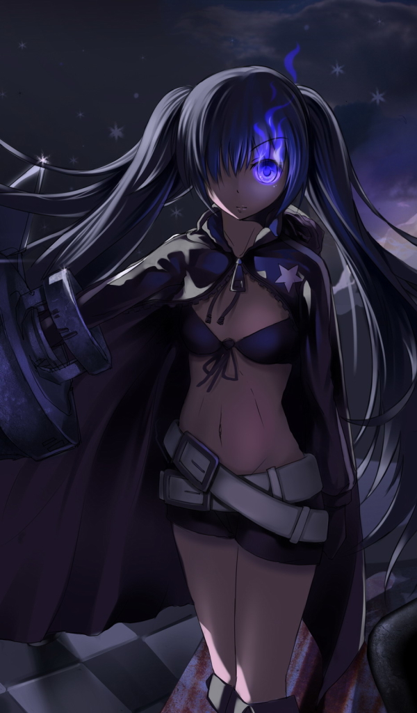 Download mobile wallpaper Anime, Black Rock Shooter for free.