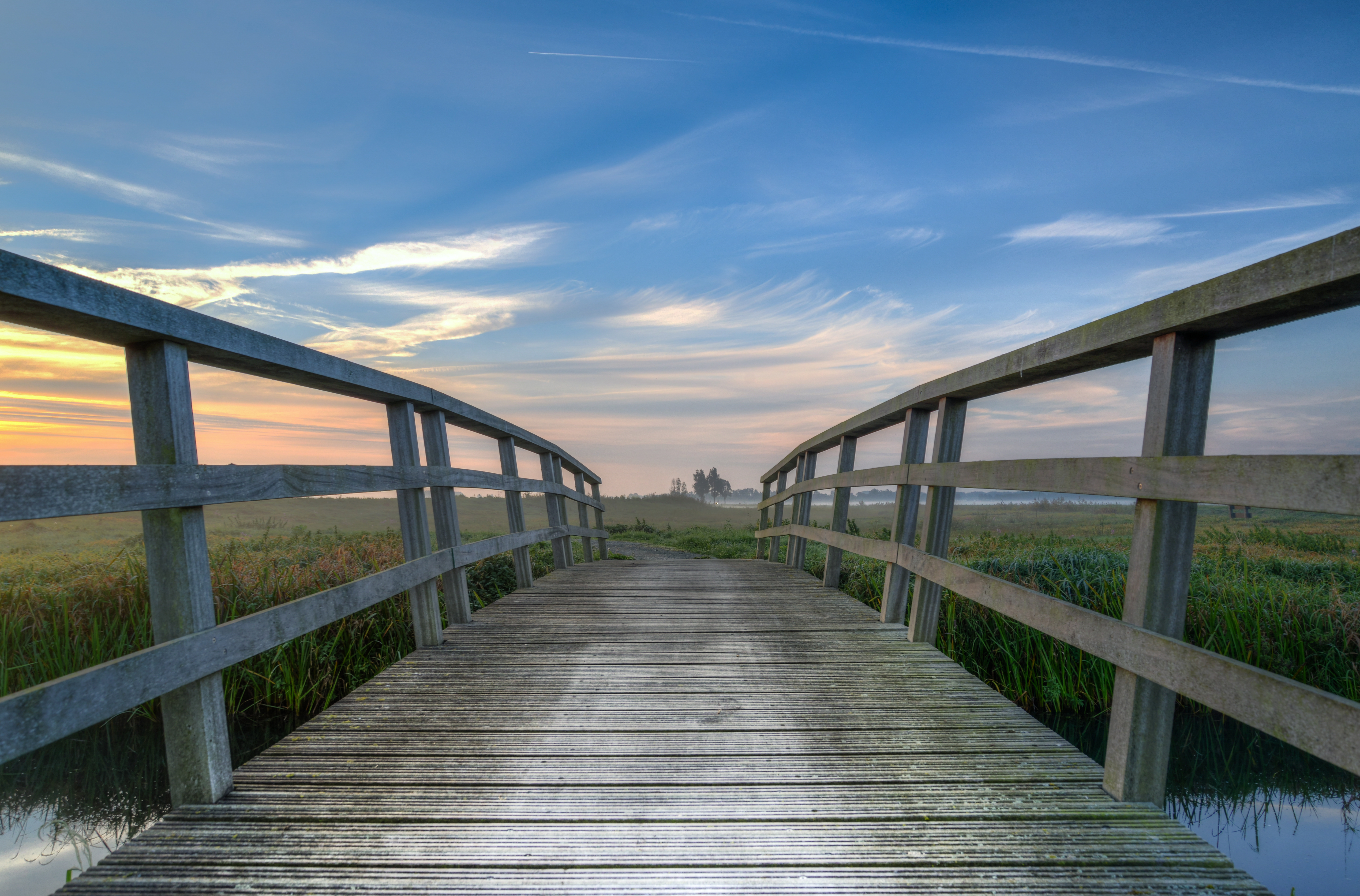 Laden Sie das Natur, Horizont, Holz, Brücke, Dahl, Distanz-Bild kostenlos auf Ihren PC-Desktop herunter