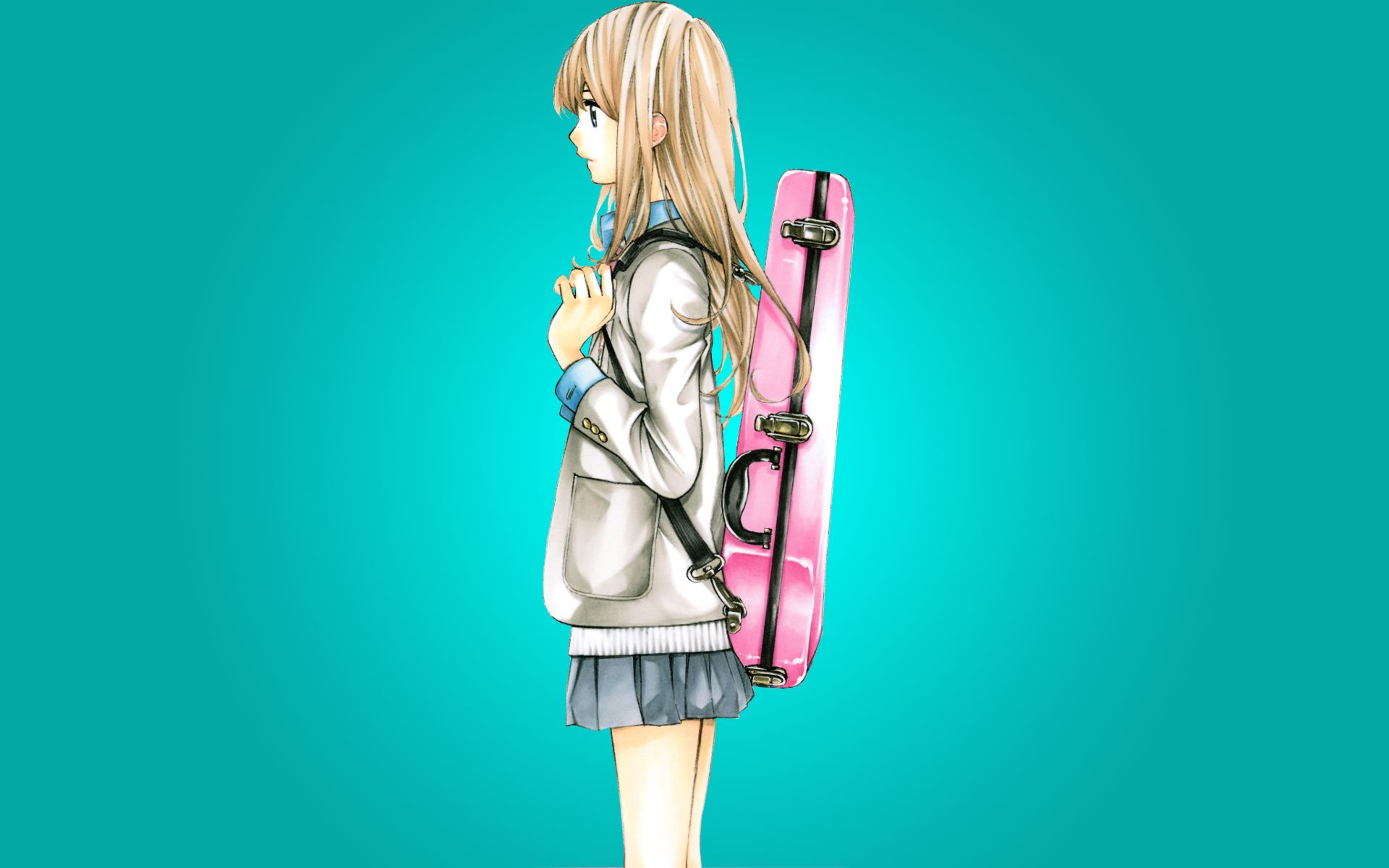 Handy-Wallpaper Animes, Kaori Miyazono, Shigatsu Wa Kimi No Uso Sekunden In Moll kostenlos herunterladen.