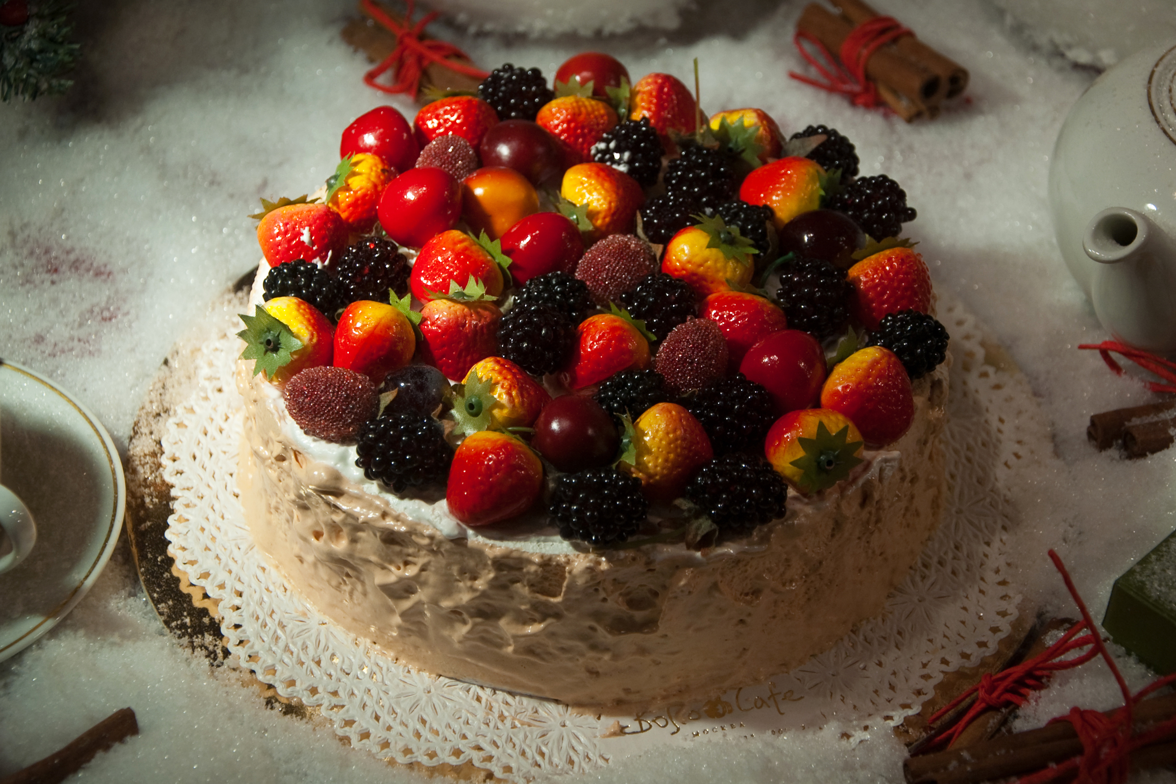 Download mobile wallpaper Food, Cake, Berry, Fruit, Pastry for free.