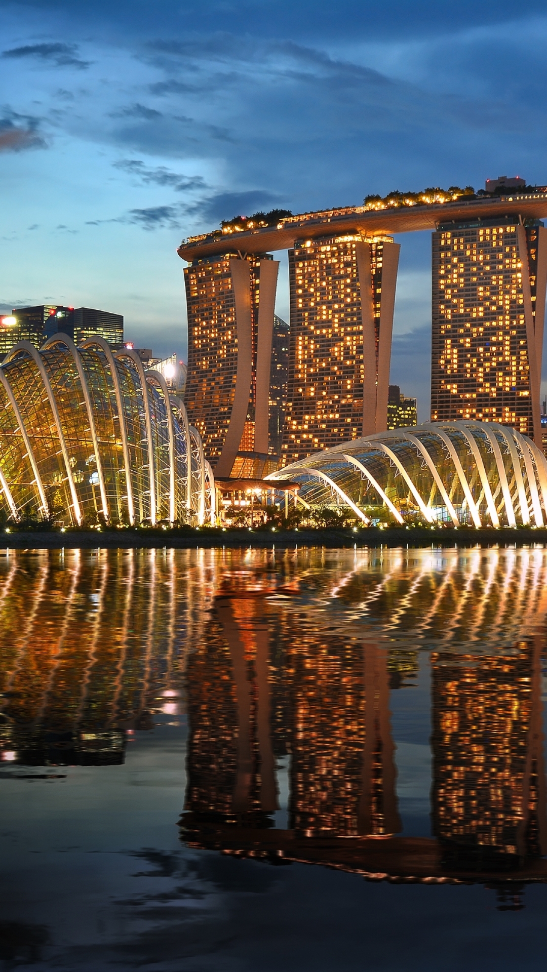 Download mobile wallpaper Cities, Reflection, Singapore, Man Made, Marina Bay Sands for free.