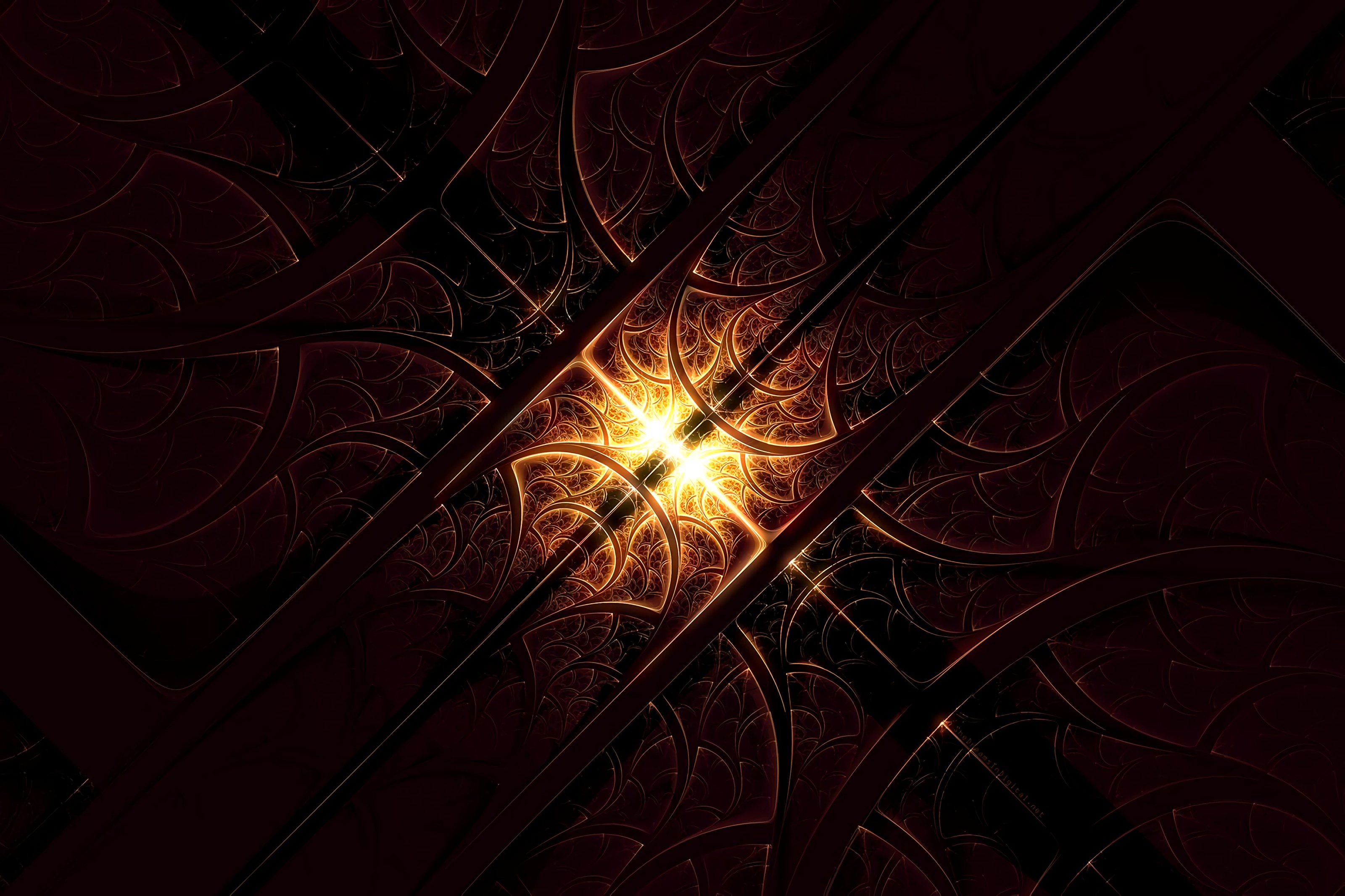 Free download wallpaper Abstract, Glow, Confused, Pattern, Intricate, Fractal on your PC desktop