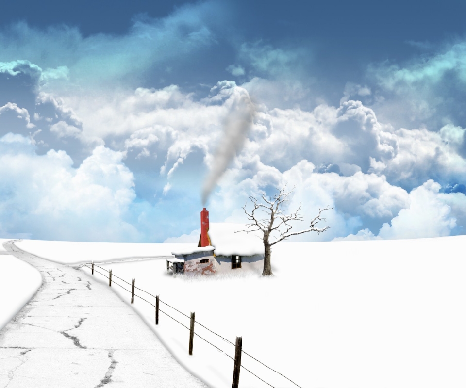 PCデスクトップに風景, 冬, ファンタジー, 雪, 凍った画像を無料でダウンロード