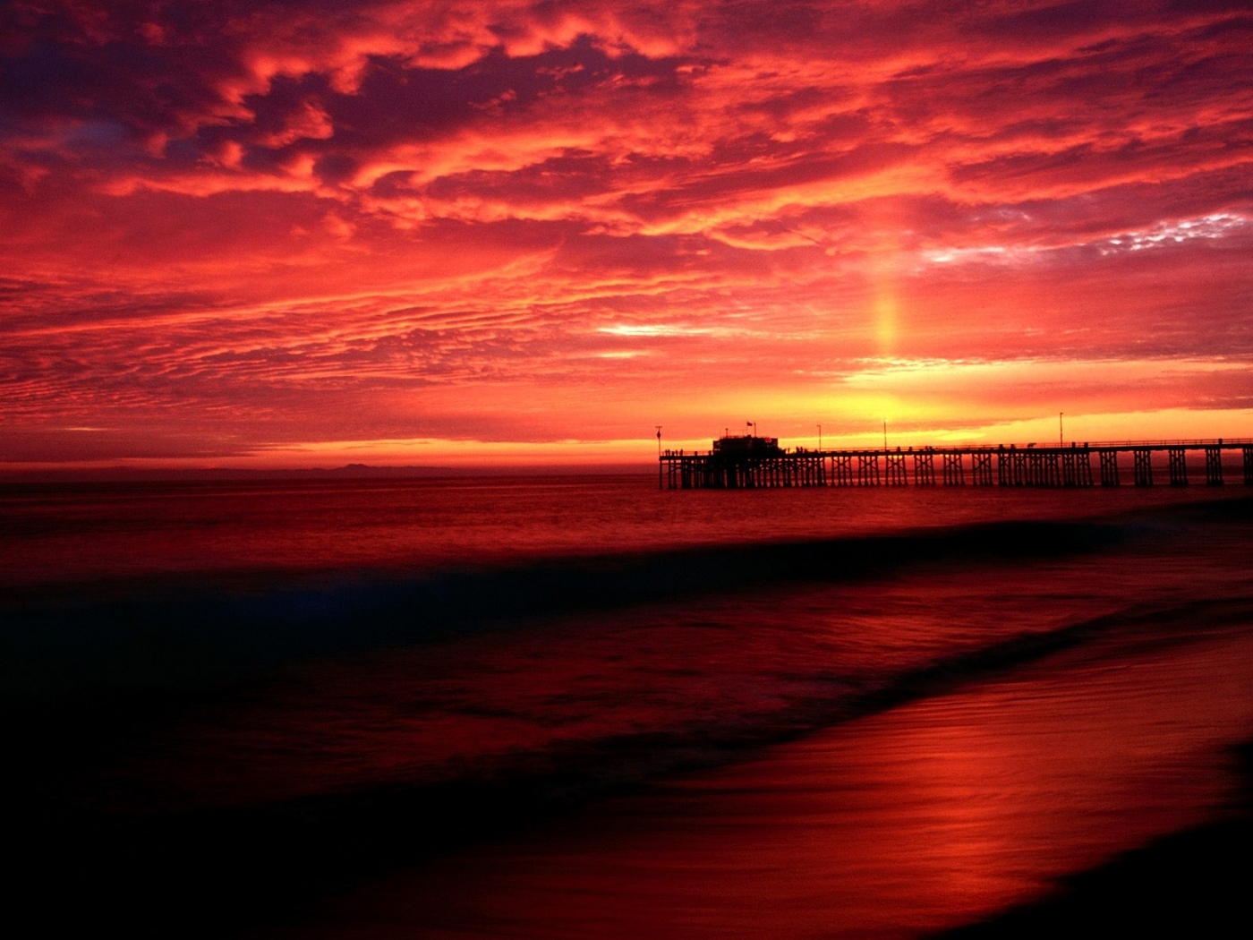 Free download wallpaper Sea, Sunset, Landscape on your PC desktop