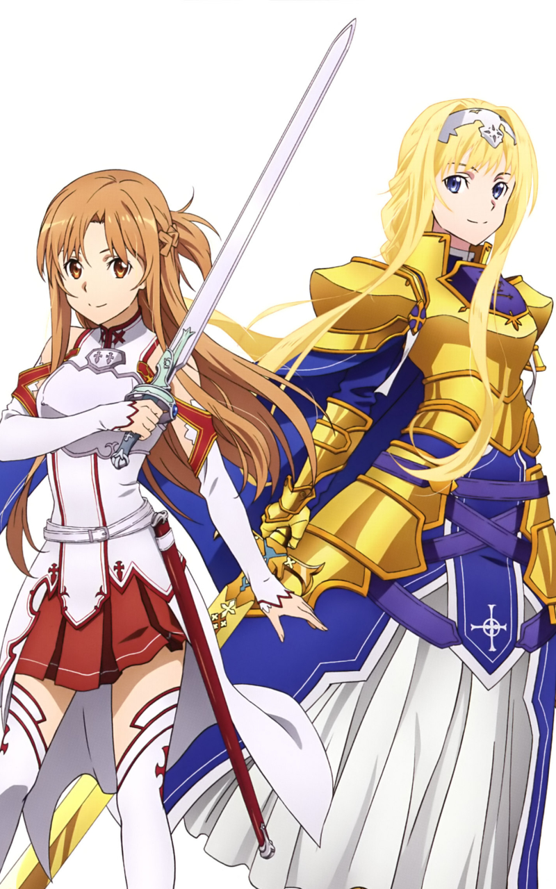 Descarga gratuita de fondo de pantalla para móvil de Sword Art Online, Animado, Asuna Yuuki, Alicia Zuberg, Sword Art Online: Alicización.