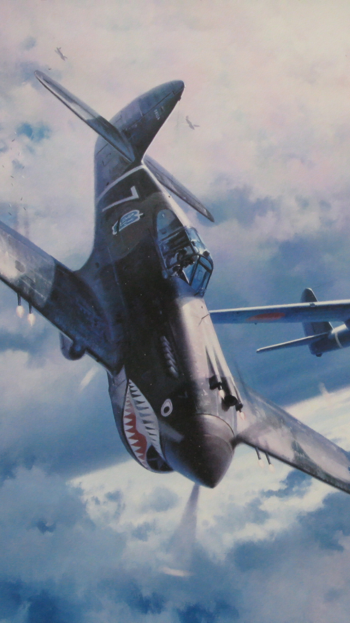 Handy-Wallpaper Flugzeuge, Flugzeug, Militär, Kampfflugzeug, Curtiss P 40 Warhawk, Militärflugzeug kostenlos herunterladen.