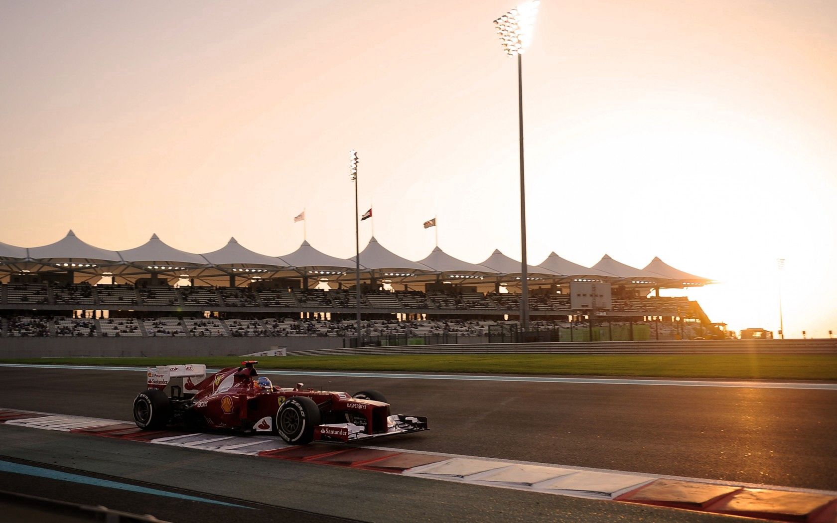 Handy-Wallpaper Sport, Rennen, Feld, Ferrari kostenlos herunterladen.