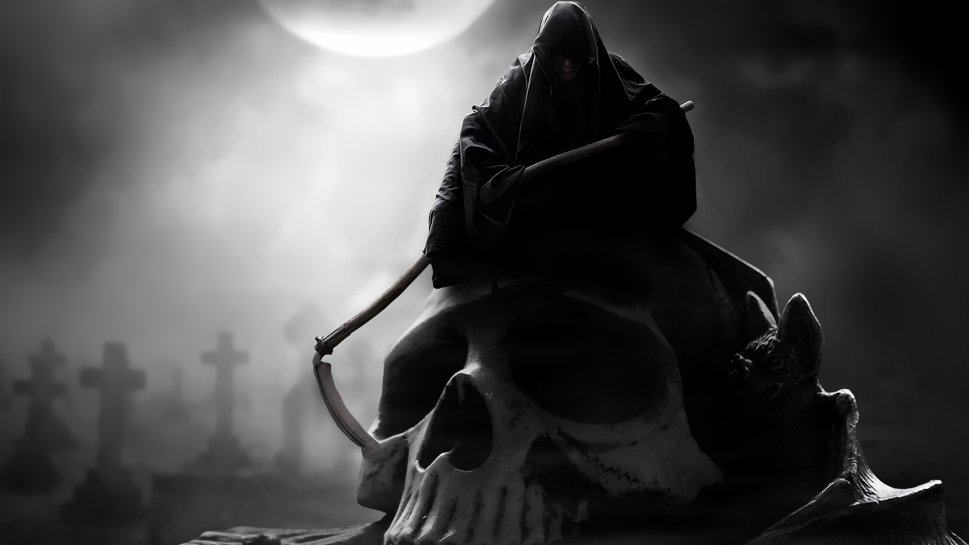 Free download wallpaper Grim Reaper, Dark on your PC desktop