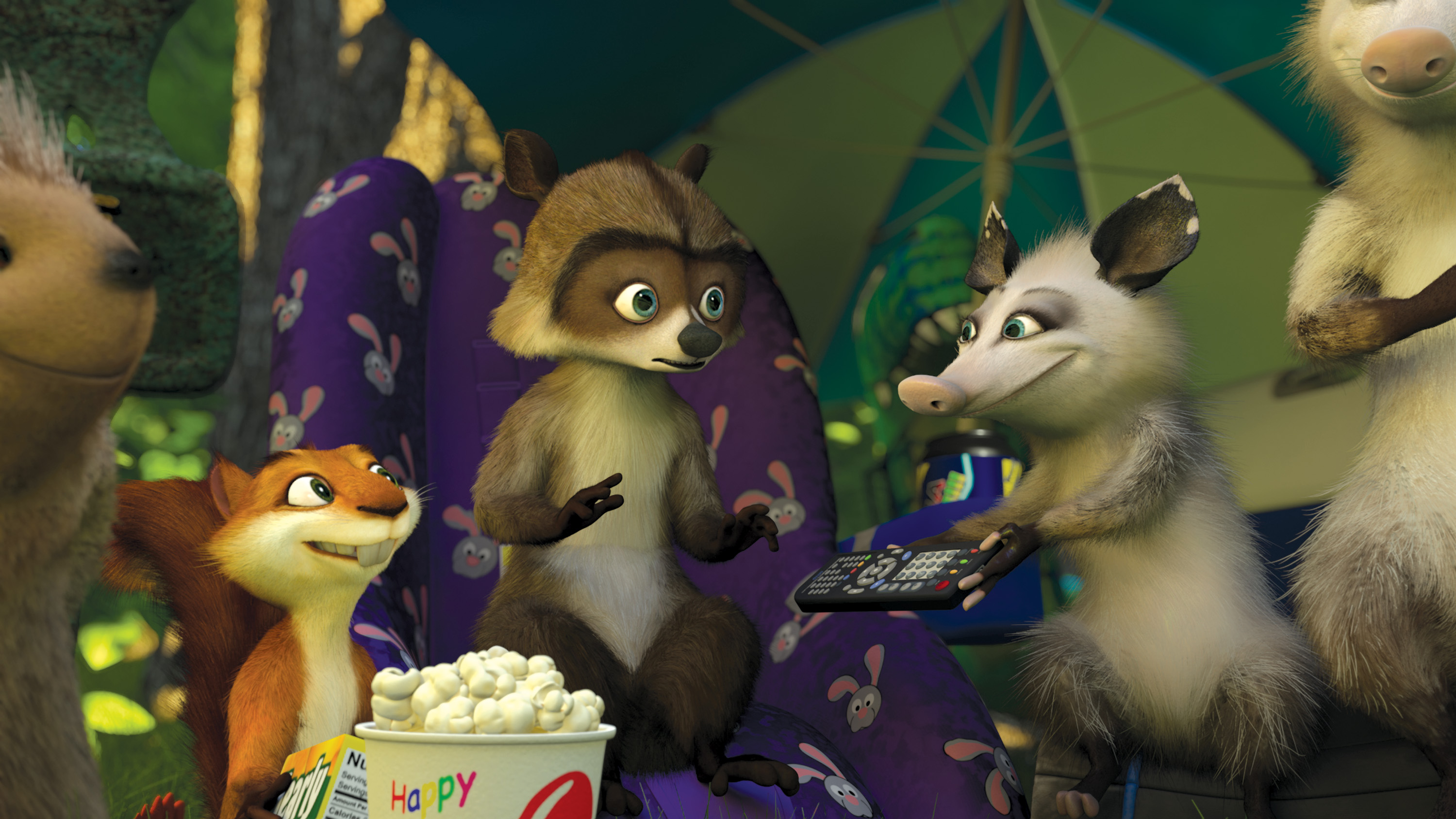 movie, over the hedge, hammy (over the hedge), raccoon, squirrel