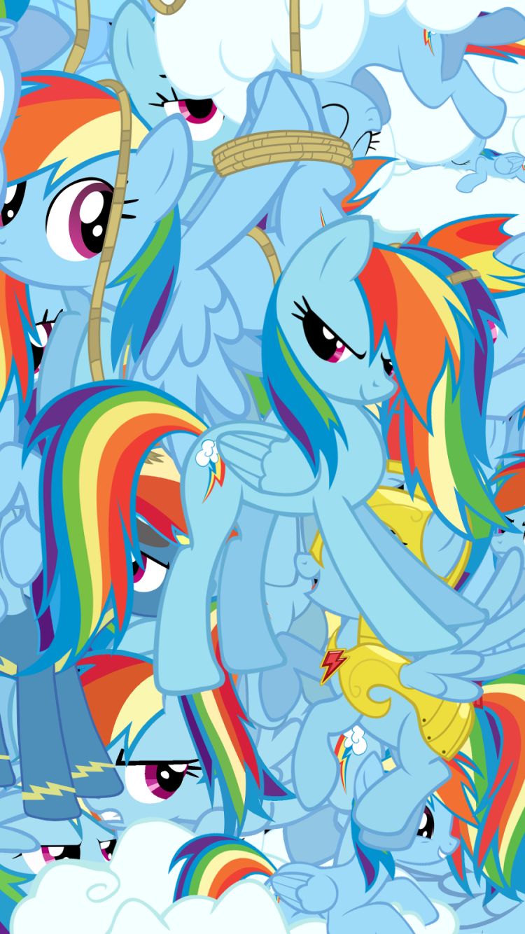 Handy-Wallpaper Vektor, Mein Kleines Pony, Fernsehserien, My Little Pony Freundschaft Ist Magie, Rainbow Dash kostenlos herunterladen.