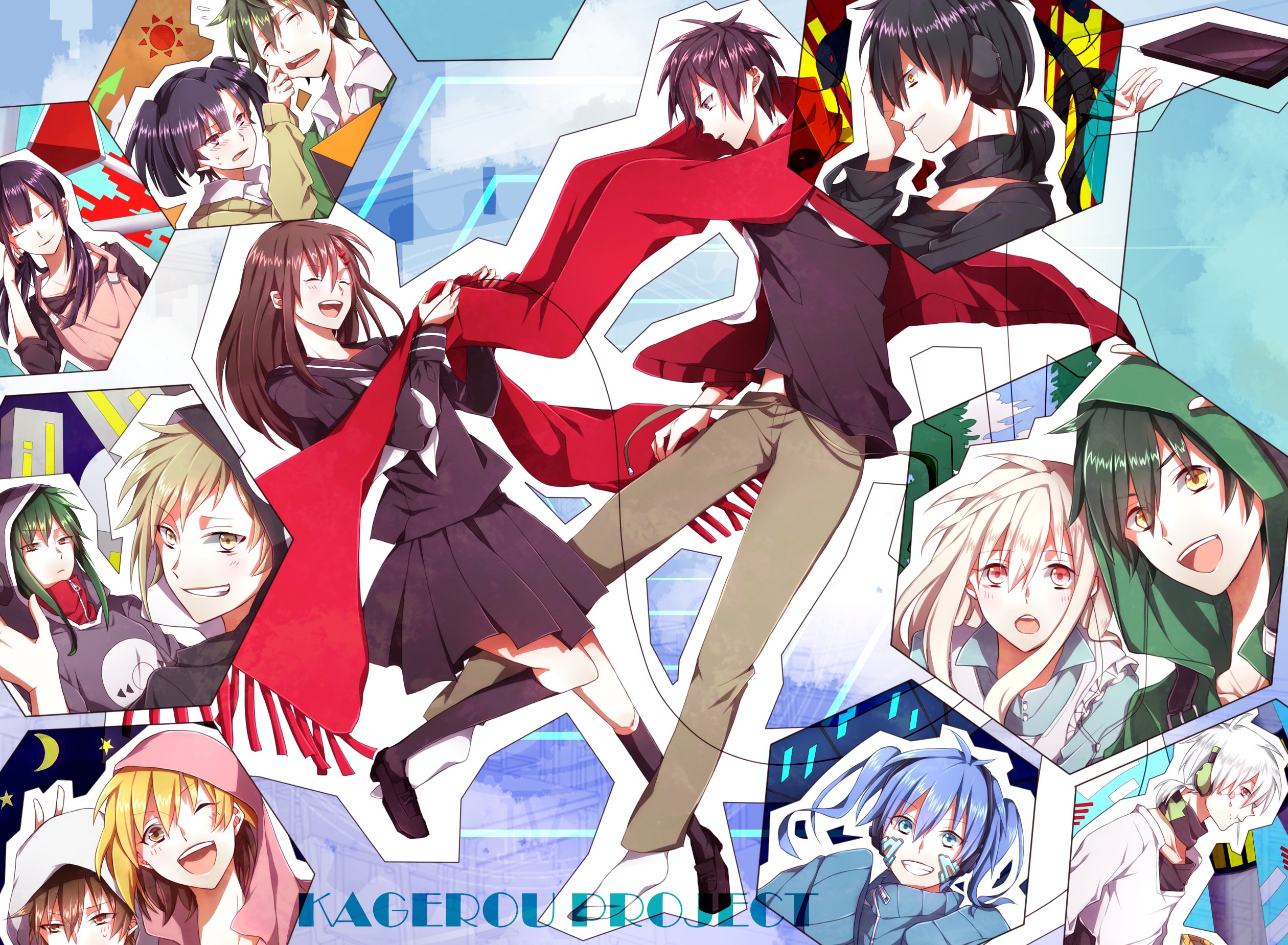 918076 baixar imagens anime, projeto kagerou, ayano tateyama, hibiya amamiya, hiyori asahina, konoha (projeto kagerou), kousuke seto, casar com kozakura, momo kisaragi, shintaro kisaragi, shuuya kano, takane 'ene' enomoto, tsubomi kido - papéis de parede e protetores de tela gratuitamente