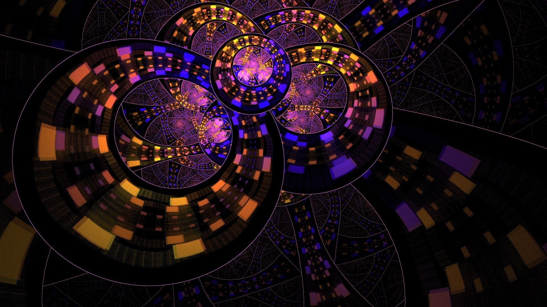 Free download wallpaper Abstract, Fractal, Colorful, Circle on your PC desktop