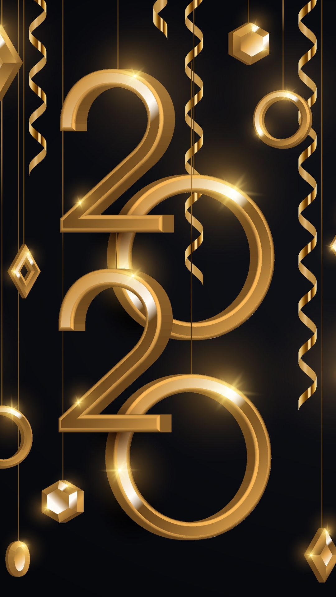 Download mobile wallpaper New Year, Holiday, New Year 2020 for free.