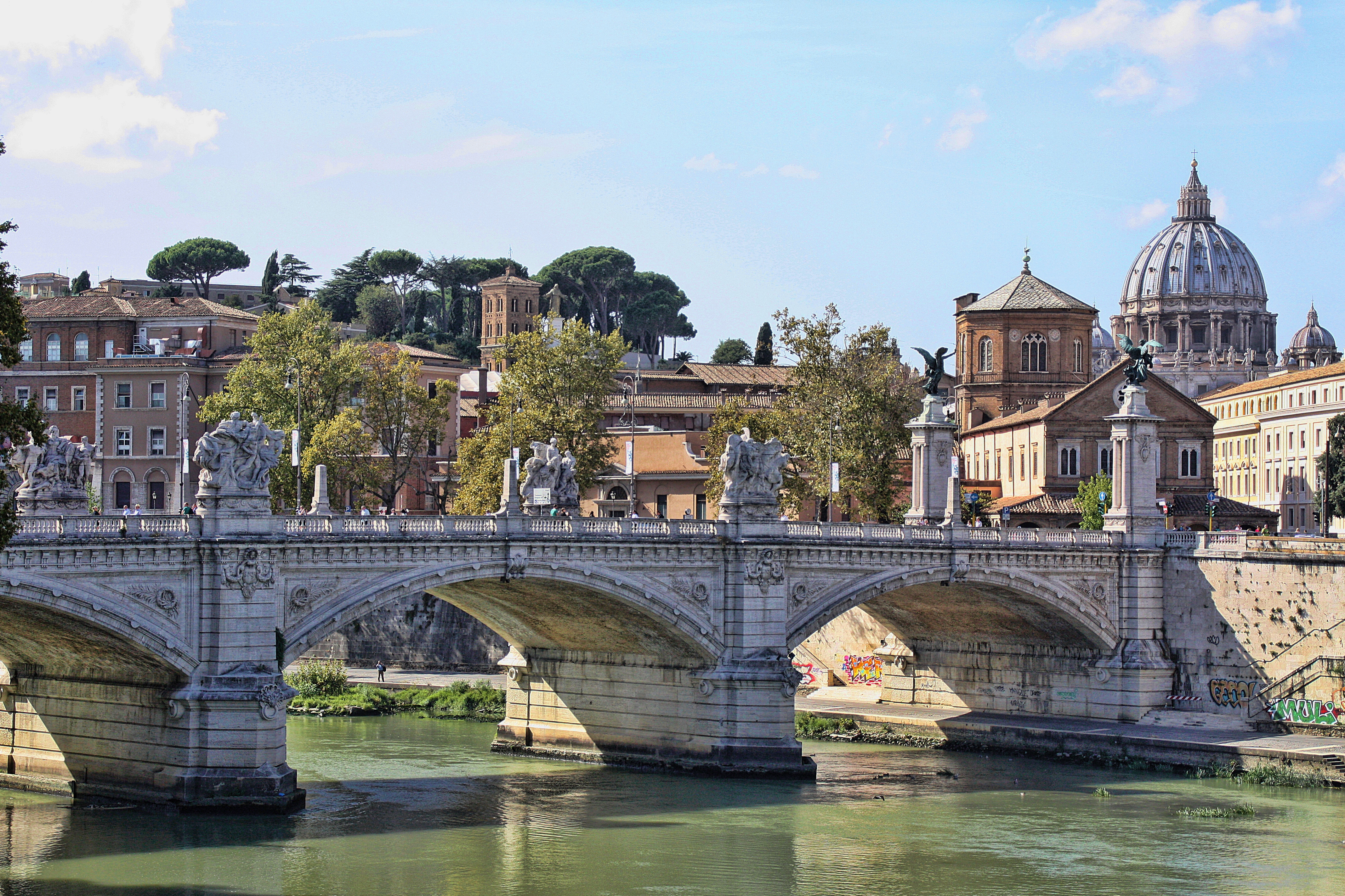 1525223 descargar imagen hecho por el hombre, roma, puente, italia, ciudades: fondos de pantalla y protectores de pantalla gratis