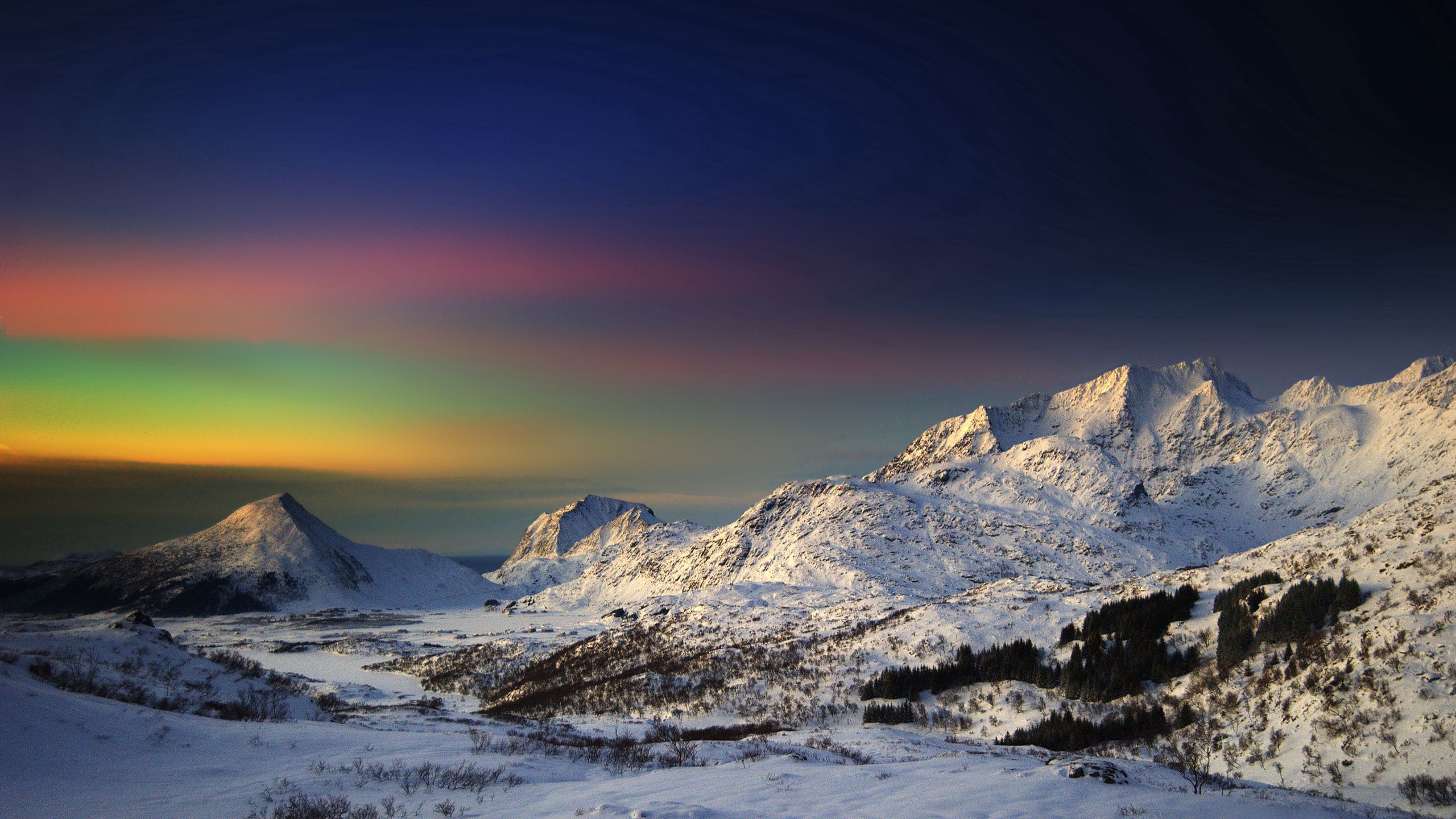 Free download wallpaper Sky, Mountains, Shades, Nature, Shining on your PC desktop