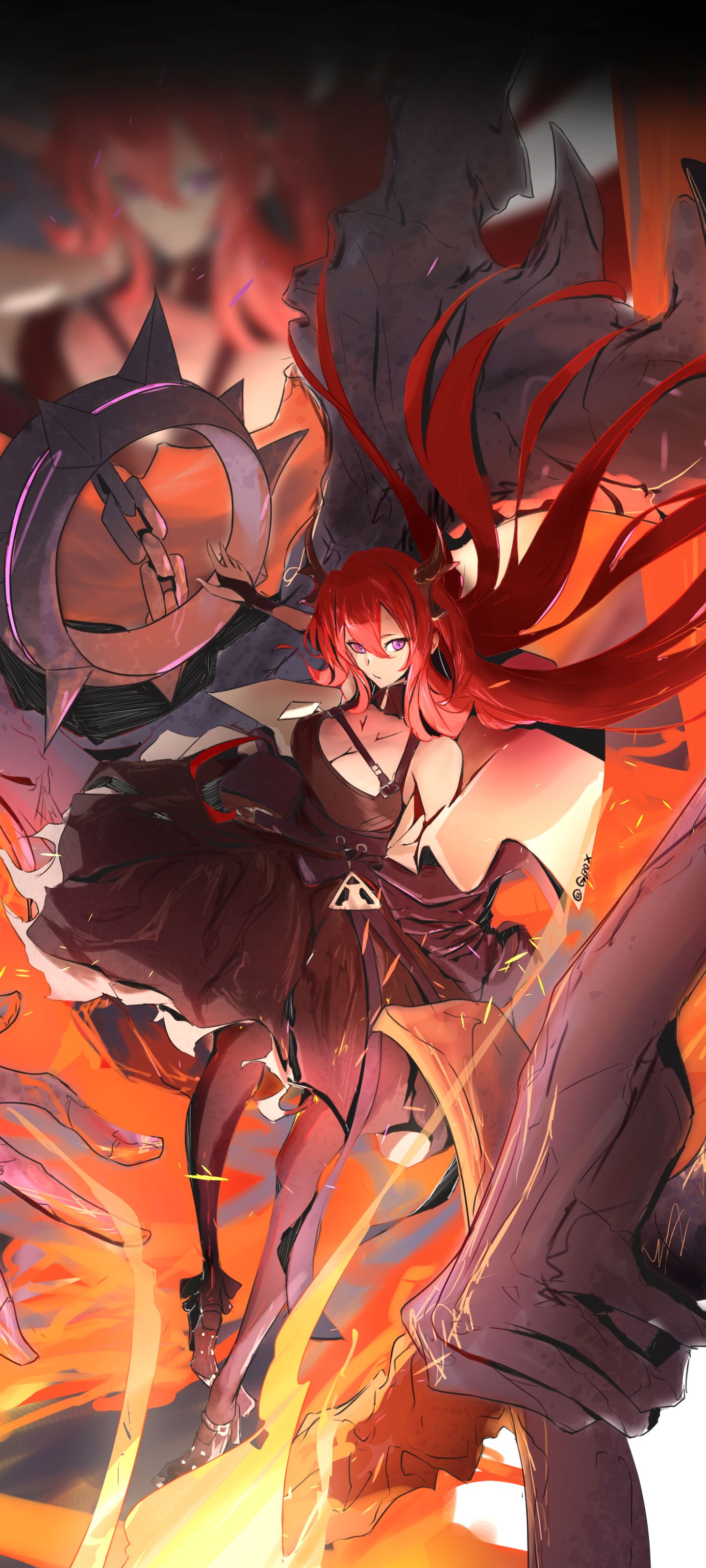 Download mobile wallpaper Video Game, Arknights, Surtr (Arknights) for free.