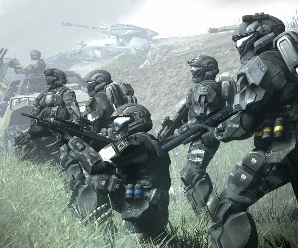 Скачать картинку Солдаты, Солдат, Видеоигры, Гало, Halo 3: Одст в телефон бесплатно.