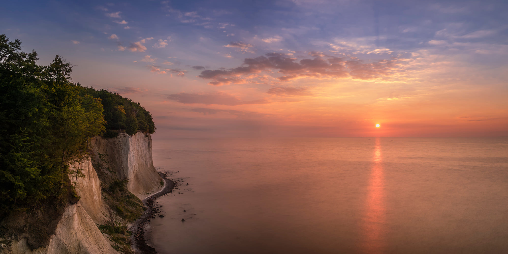 Free download wallpaper Sunset, Sea, Ocean, Earth, Cliff on your PC desktop