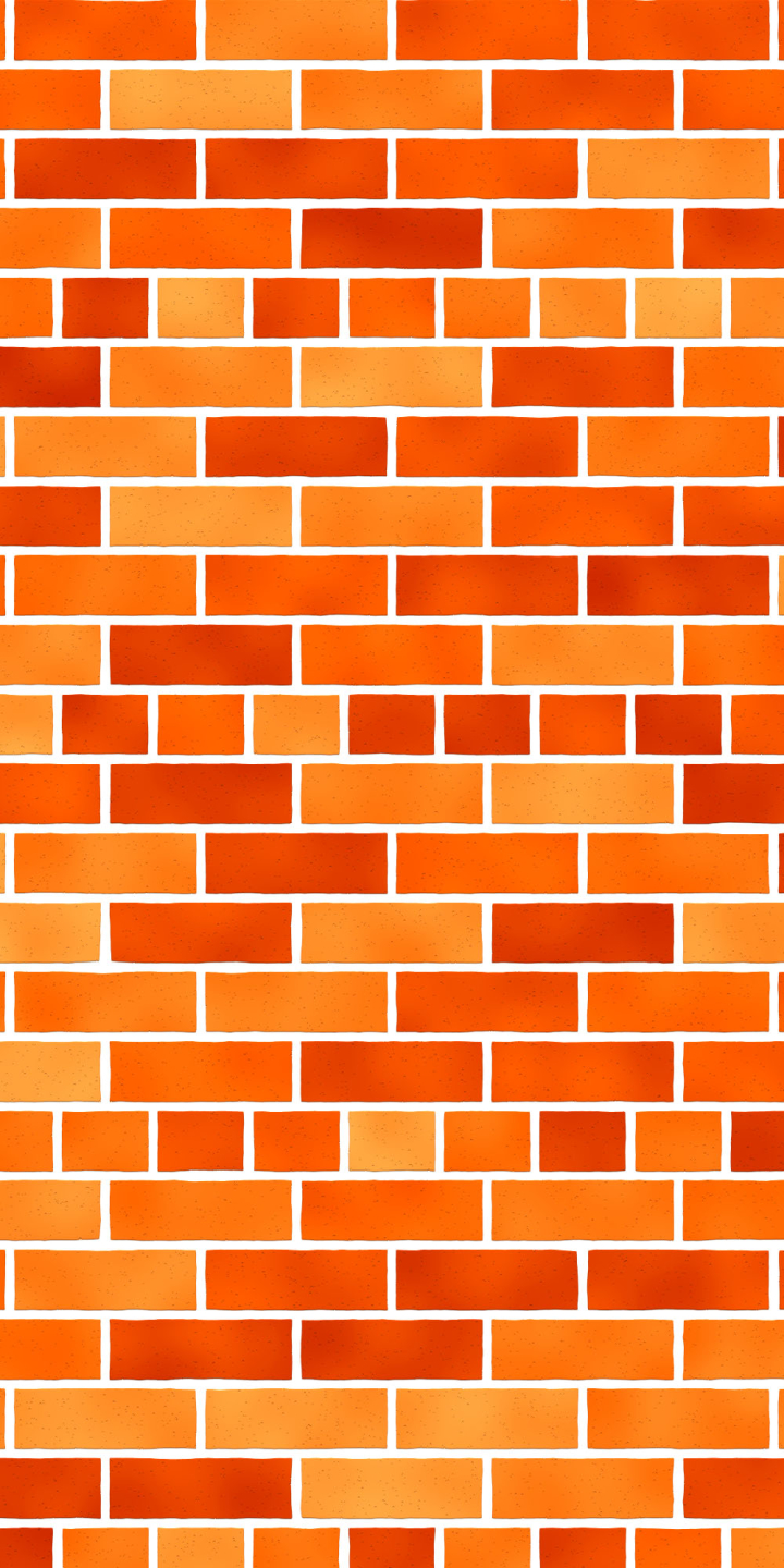 Download mobile wallpaper Abstract, Texture, Brick, Orange (Color) for free.