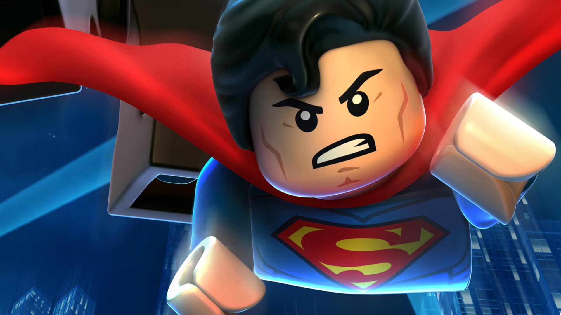 260837 скачать обои видеоигры, lego batman 2: супергерои dc, супермен, лего - заставки и картинки бесплатно