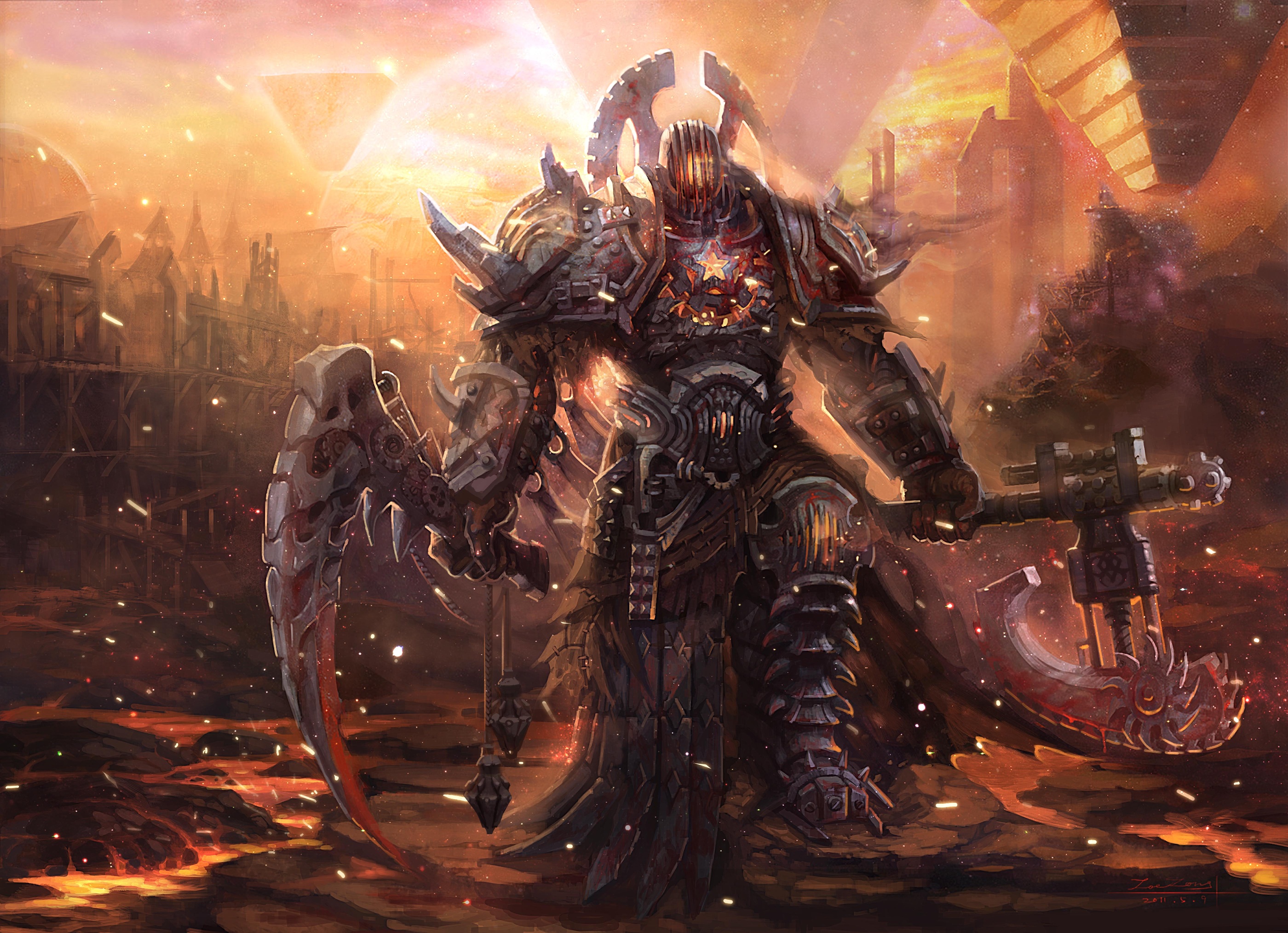 Download mobile wallpaper Fantasy, Warrior for free.