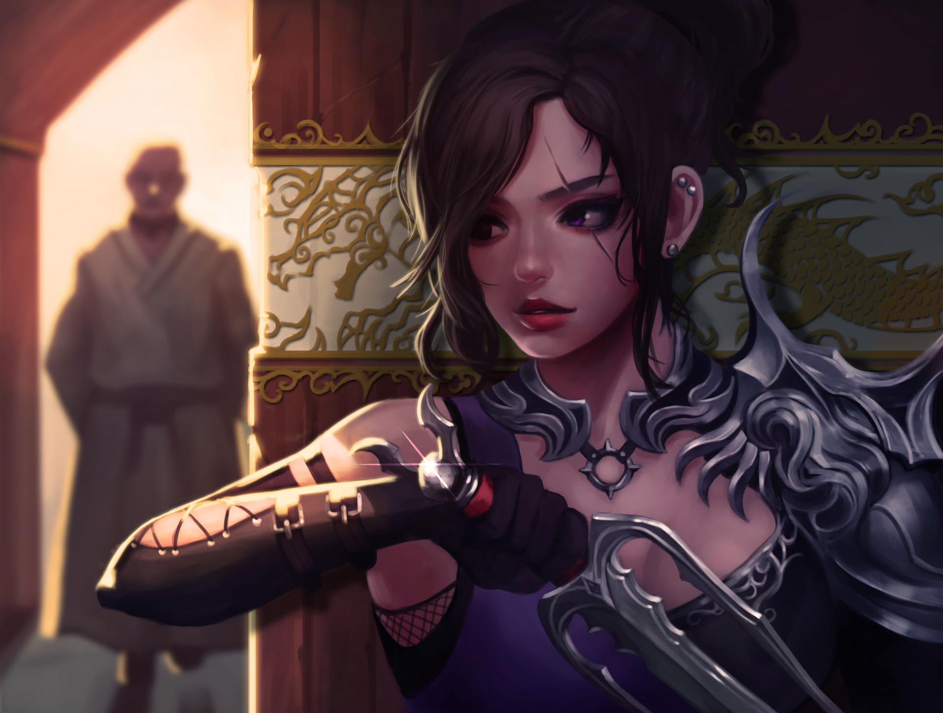 Download mobile wallpaper Fantasy, Assassin, Women Warrior for free.
