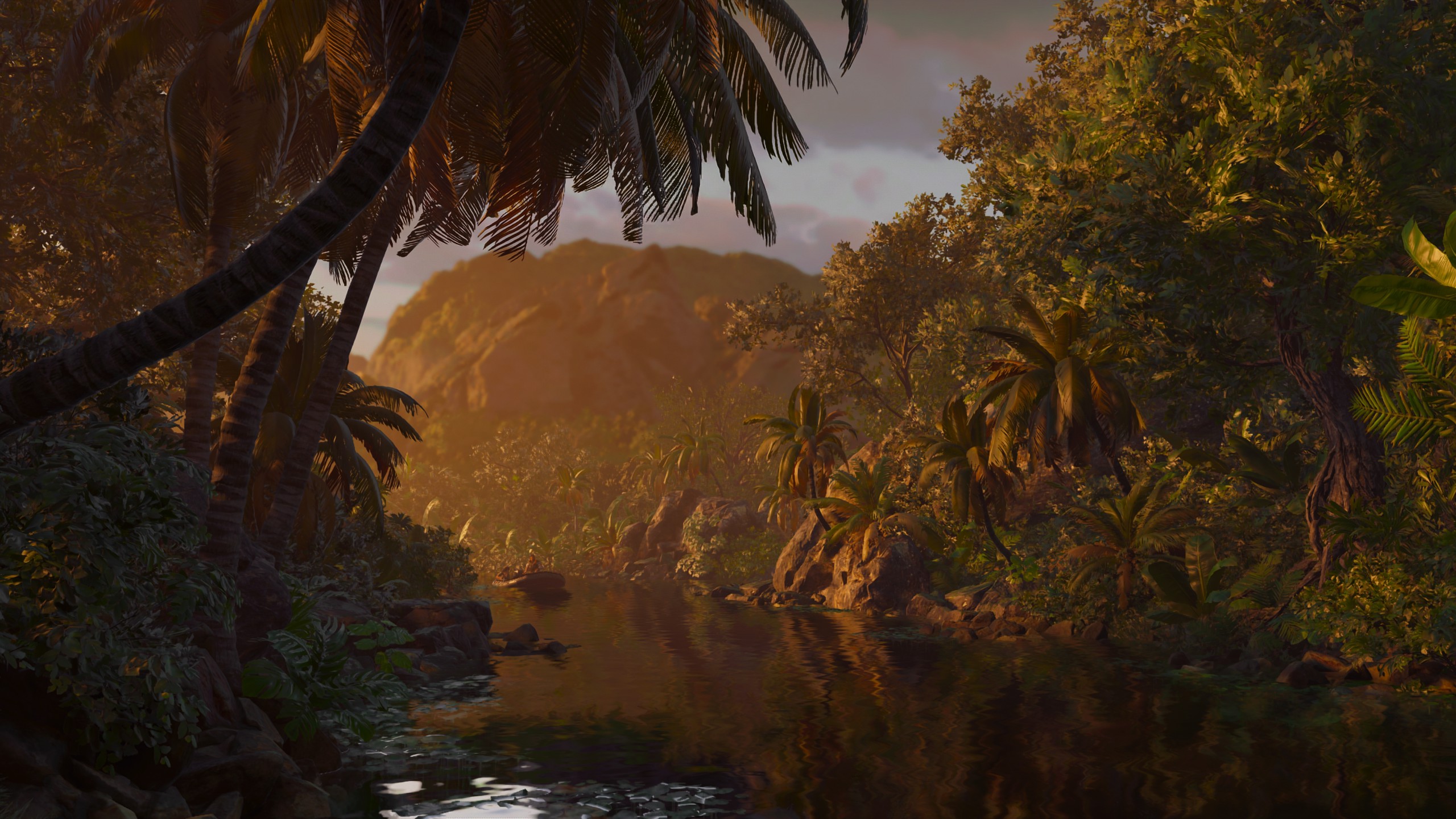 Download mobile wallpaper Boat, Jungle, River, Video Game, Shadow Of The Tomb Raider for free.