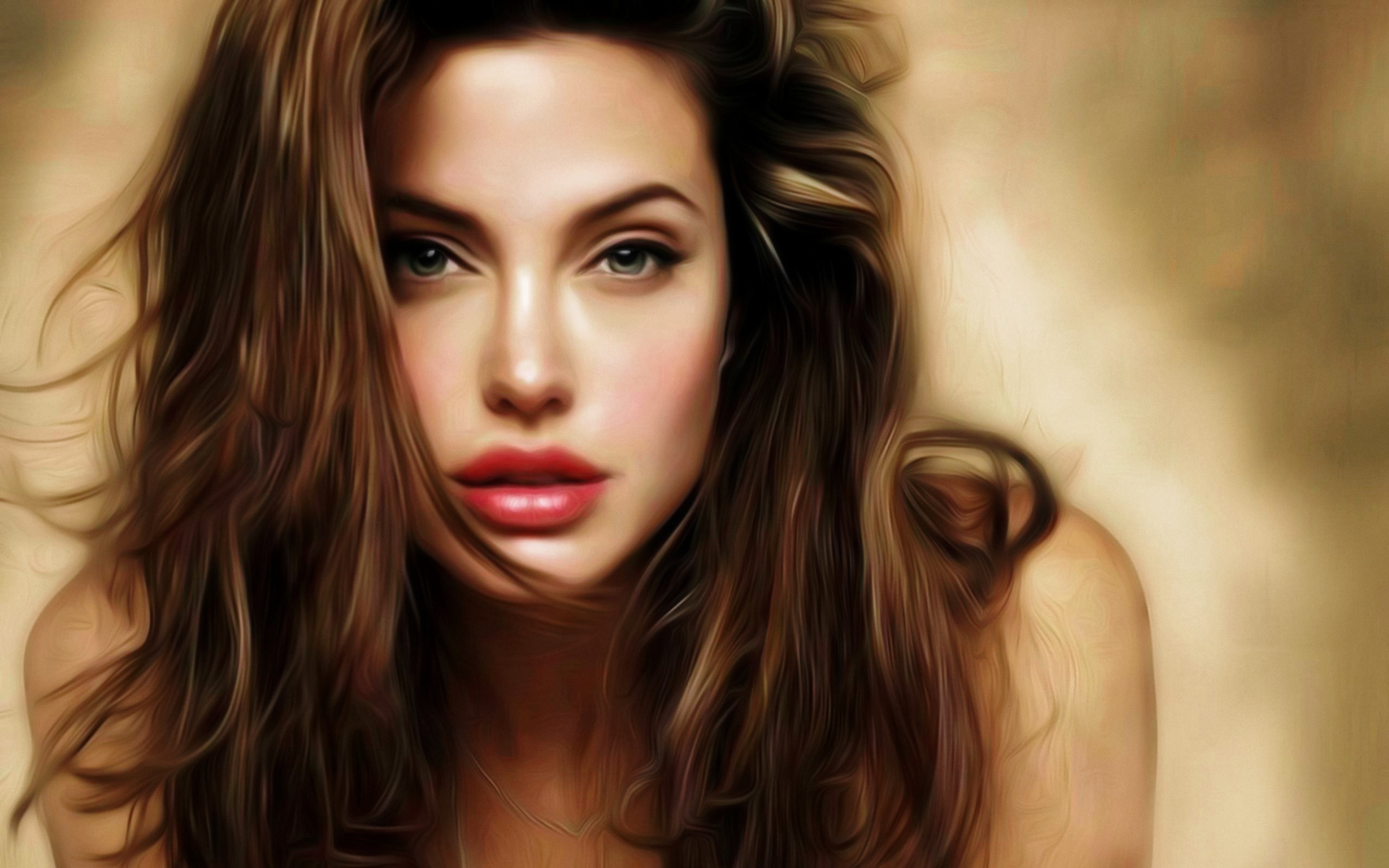 Free download wallpaper Angelina Jolie, Portrait, Celebrity on your PC desktop