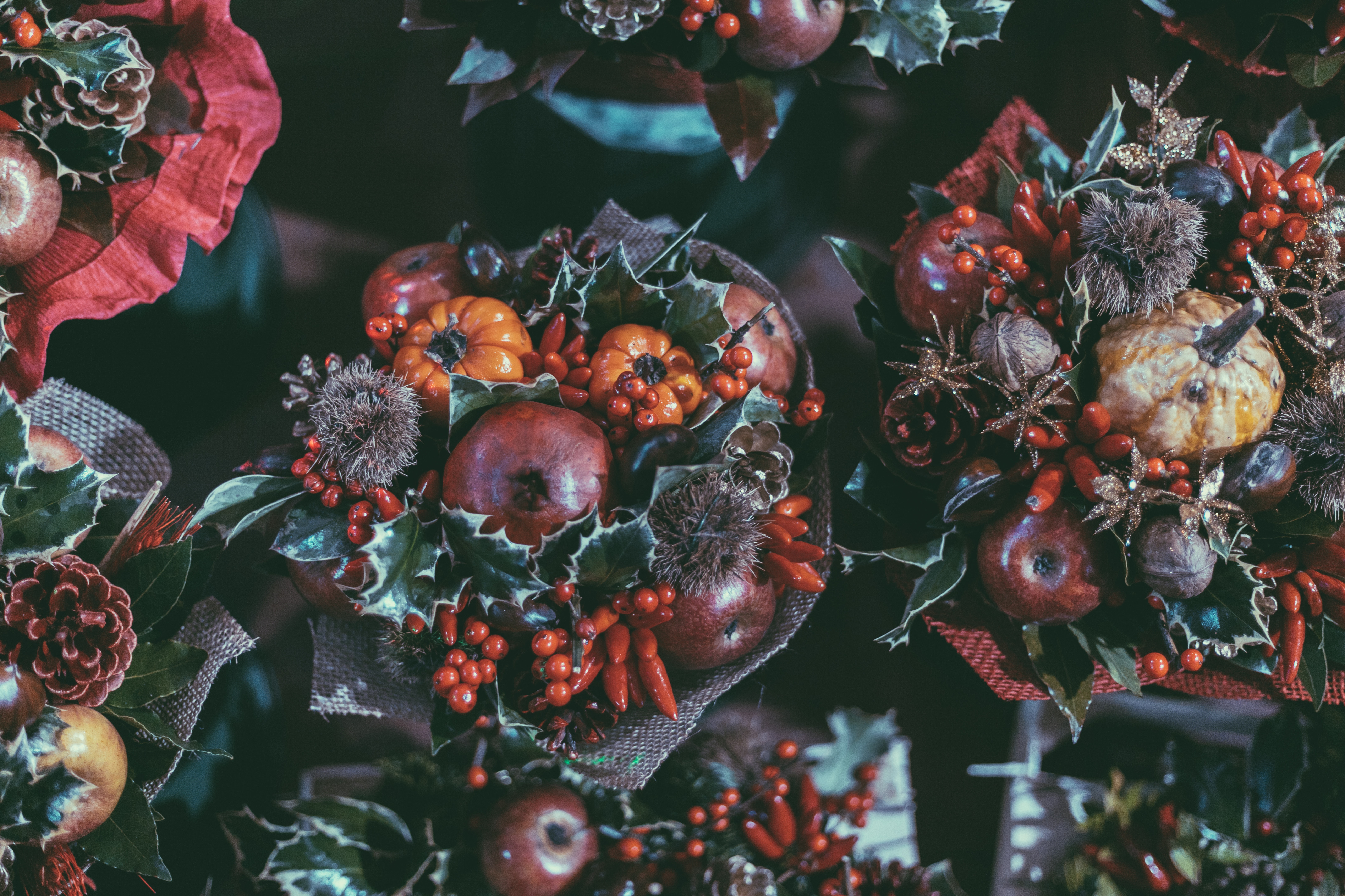 Download mobile wallpaper Miscellanea, Miscellaneous, Bouquet, Typography, Composition, Registration, Fruits for free.