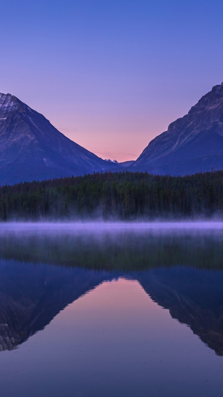 Descarga gratuita de fondo de pantalla para móvil de Naturaleza, Montaña, Cima, Lago, Bosque, Tierra/naturaleza, Reflejo.