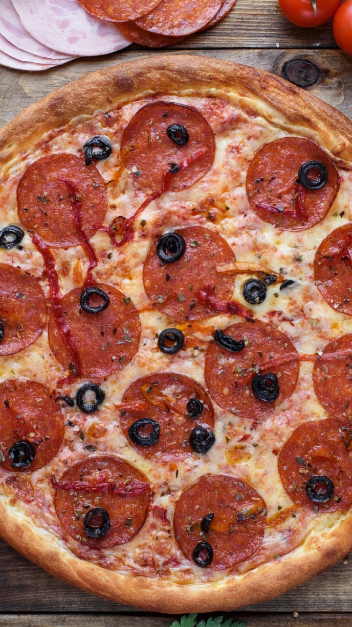 Descarga gratuita de fondo de pantalla para móvil de Pizza, Naturaleza Muerta, Tomate, Alimento, Bodegón.