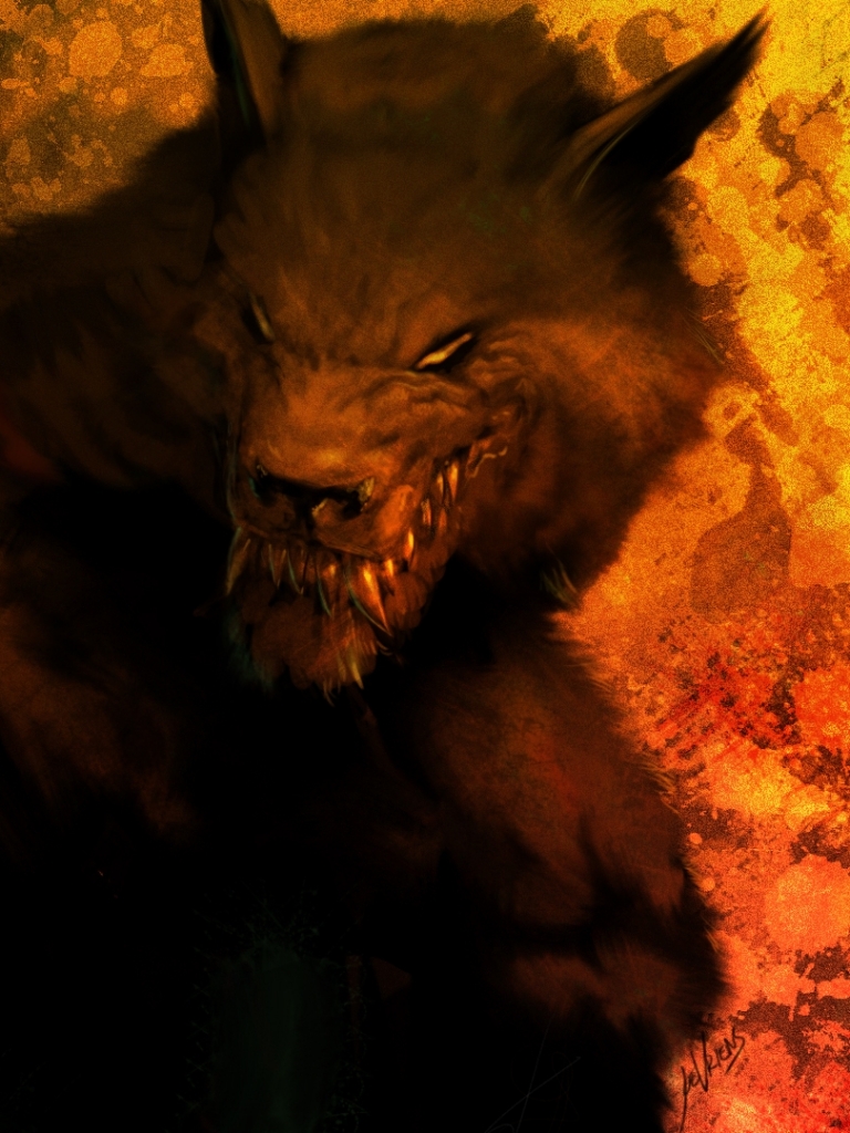 Download mobile wallpaper Dark, Werewolf for free.