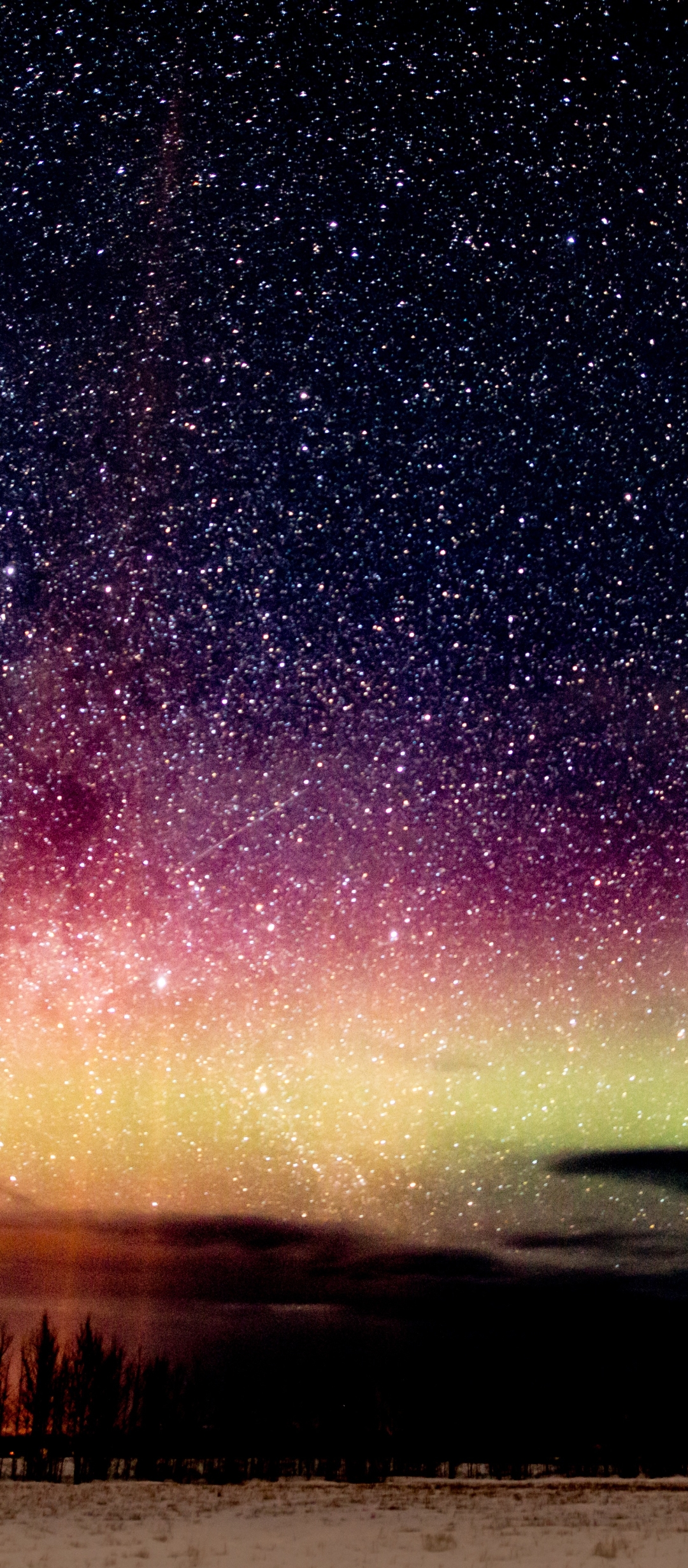 Download mobile wallpaper Nature, Sky, Stars, Night, Starry Sky, Earth, Aurora Borealis for free.