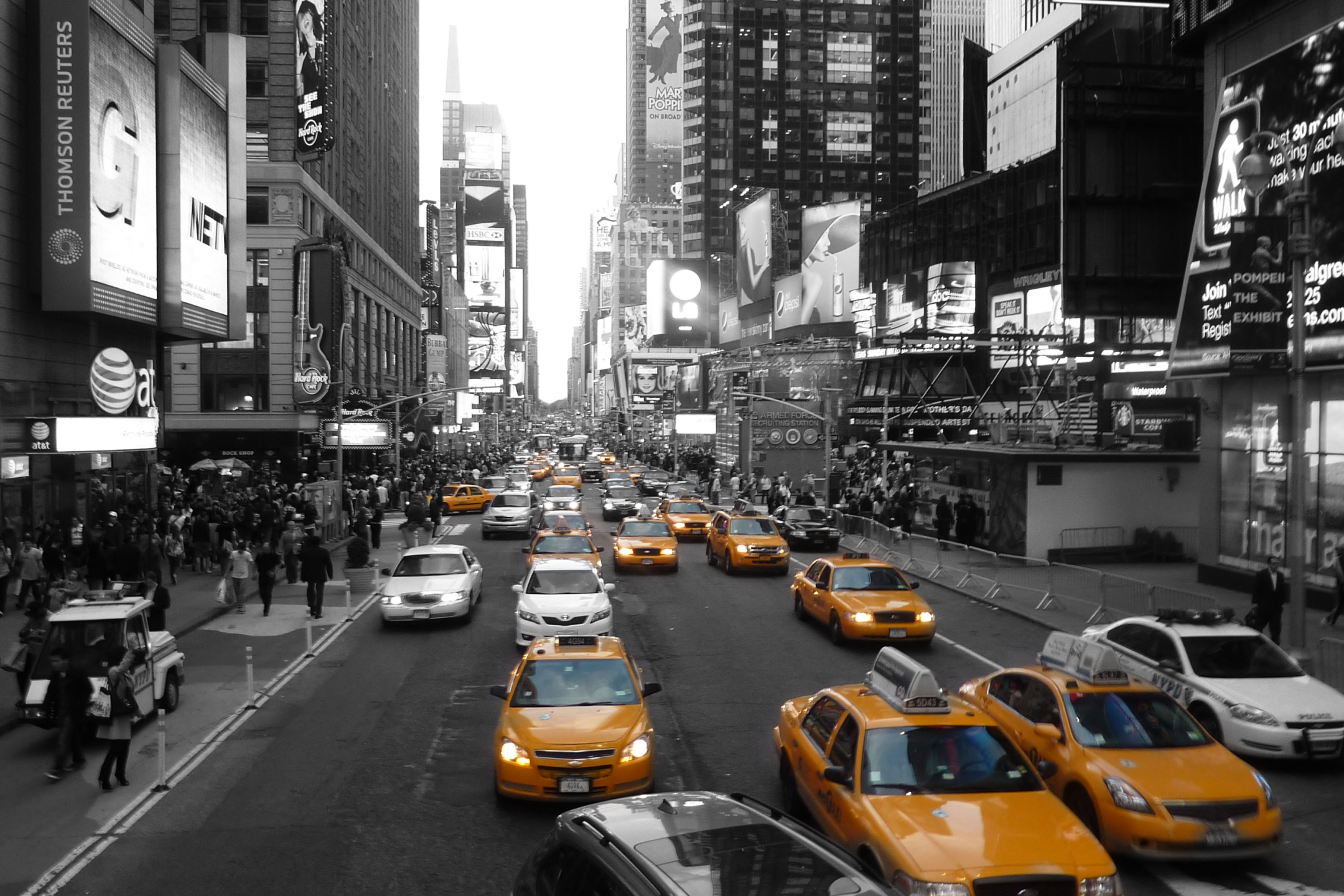 1174964 télécharger l'image construction humaine, new york, ville, couleur sélective, trafic, villes - fonds d'écran et économiseurs d'écran gratuits