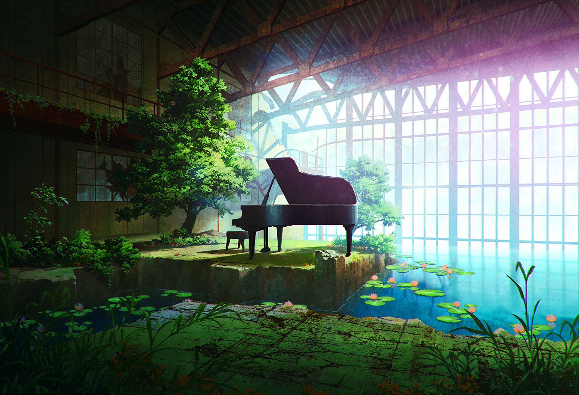 Laden Sie das Musik, Klavier, Animes-Bild kostenlos auf Ihren PC-Desktop herunter