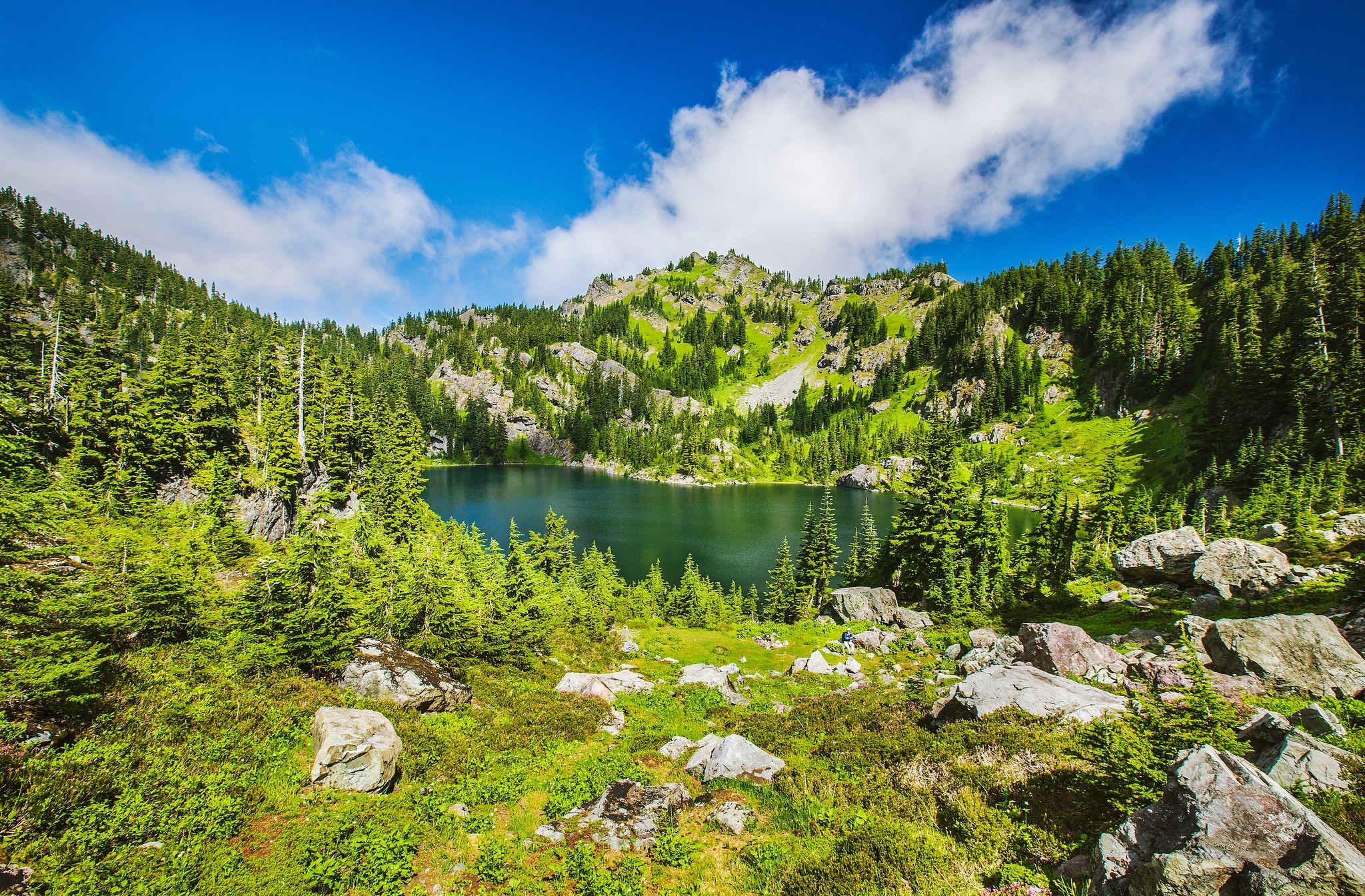 Laden Sie das Sommer, Seen, See, Hügel, Erde/natur-Bild kostenlos auf Ihren PC-Desktop herunter