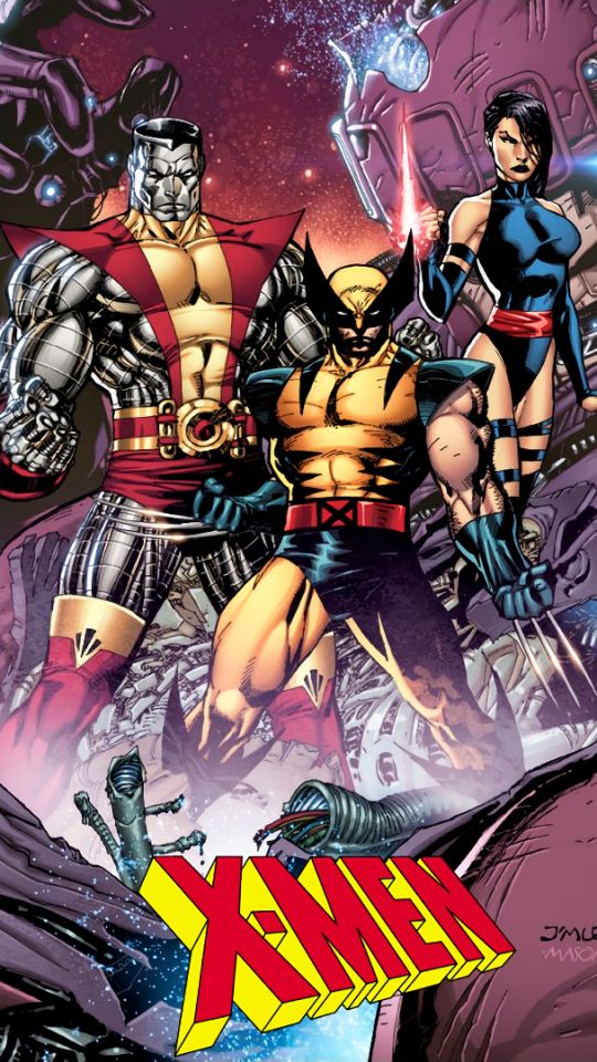 Baixar papel de parede para celular de X Men, Wolverine, História Em Quadrinhos, Colosso, Psylocke (Marvel Comics) gratuito.