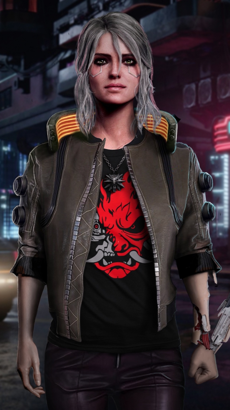 Download mobile wallpaper Video Game, Cyberpunk 2077, Ciri (The Witcher) for free.