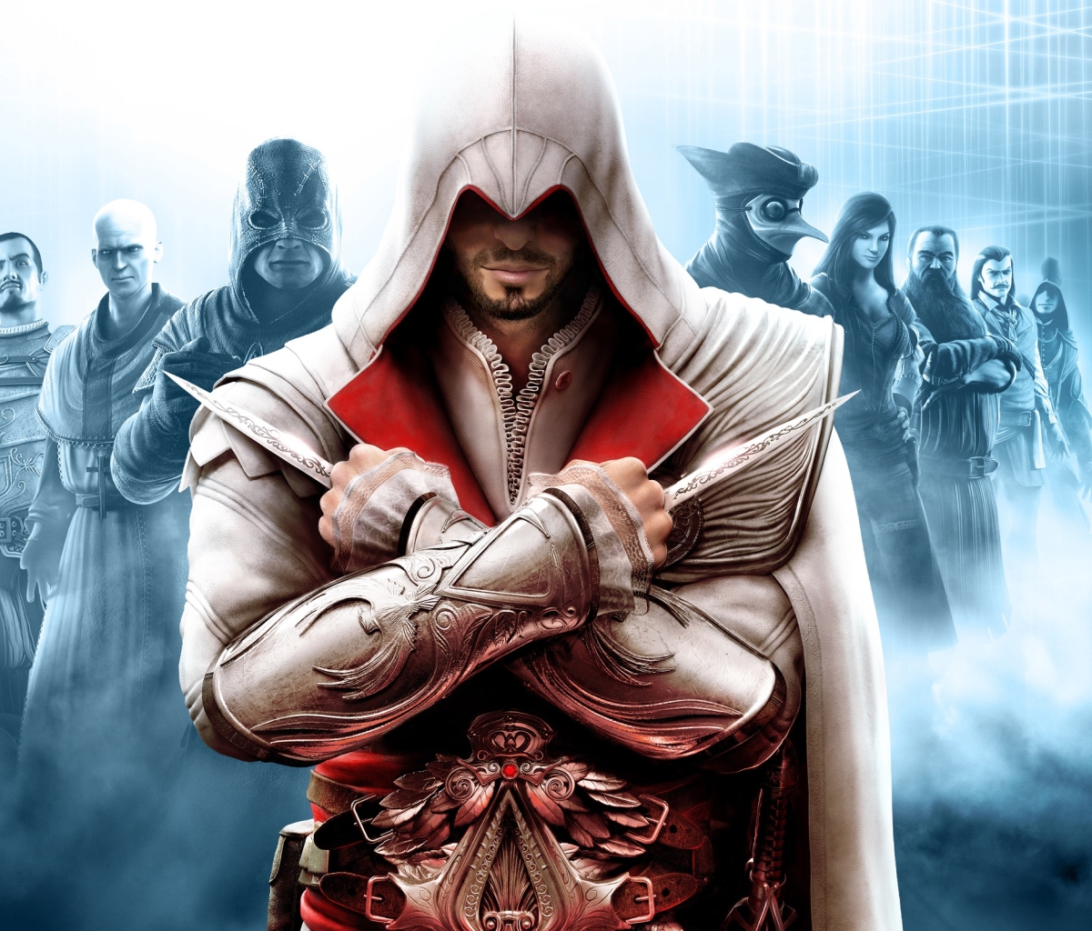 Descarga gratuita de fondo de pantalla para móvil de Videojuego, Assassin's Creed, Ezio (Assassin's Creed), Assasin's Creed La Hermandad.