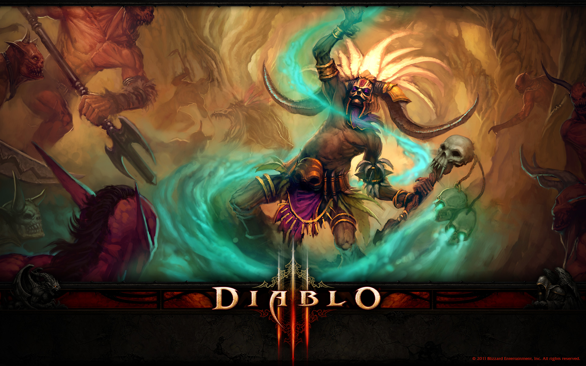 Baixar papel de parede para celular de Feiticeiro (Diablo Iii), Diablo Iii, Diablo, Videogame gratuito.