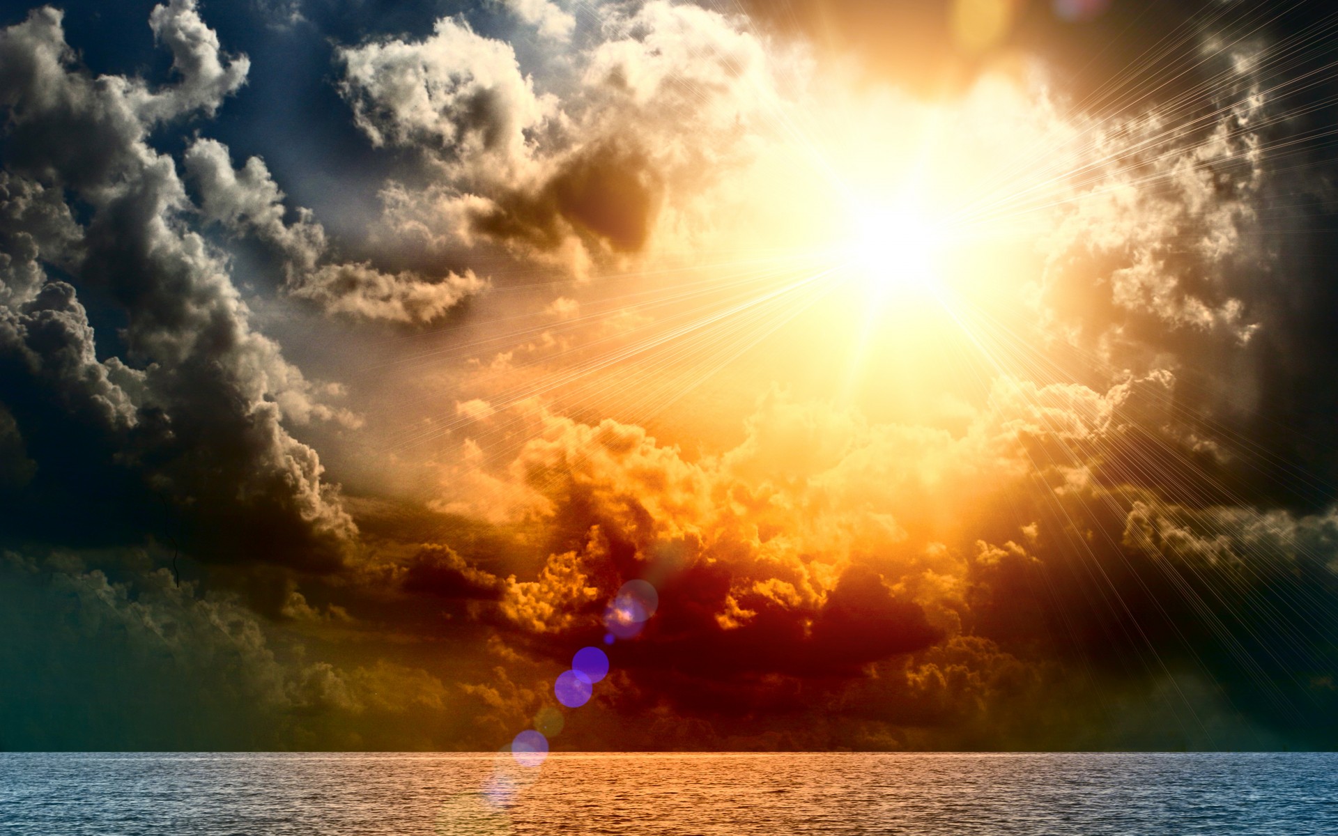 Download mobile wallpaper Earth, Sunbeam for free.