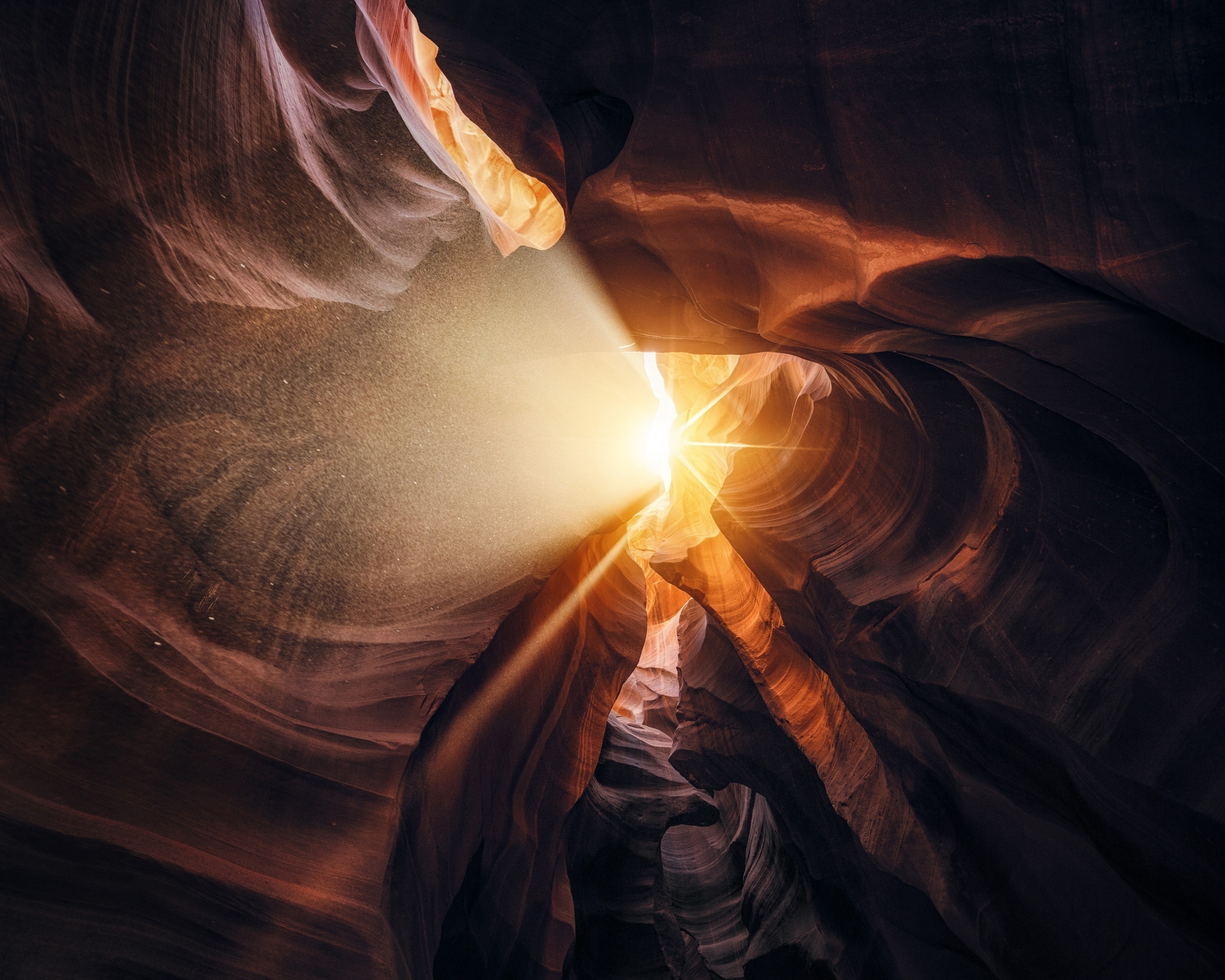 Download mobile wallpaper Earth, Canyons, Antelope Canyon, Sunbeam for free.