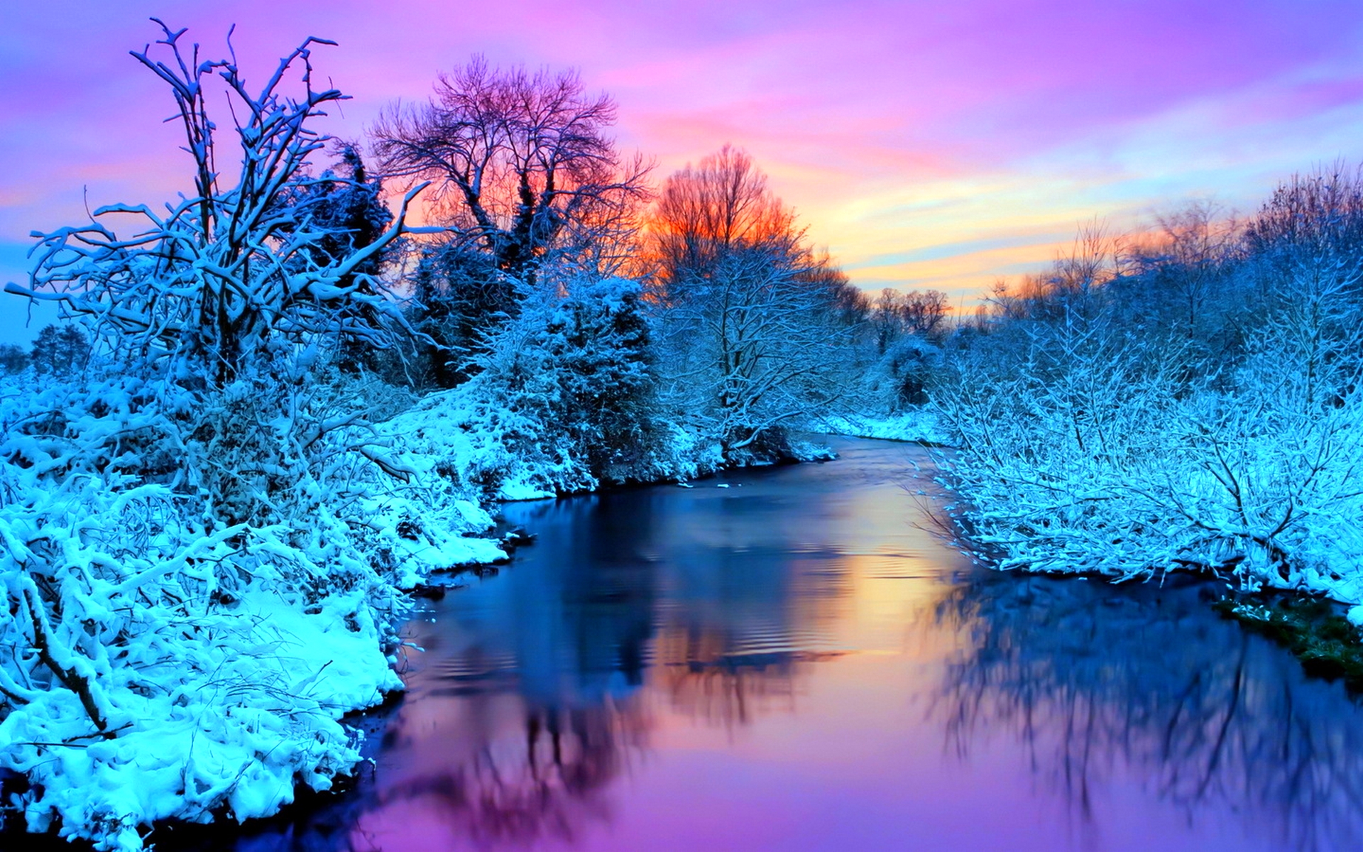 PCデスクトップに冬, 日没, 氷, 湖, 地球, 風光明媚な, 凍った画像を無料でダウンロード