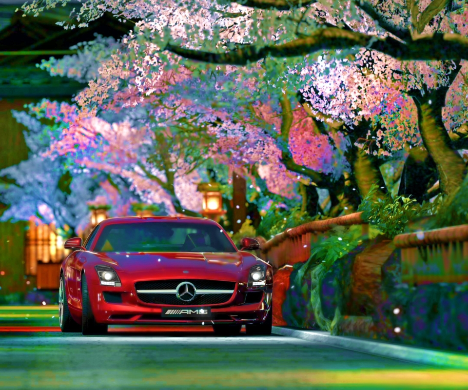Скачати мобільні шпалери Мерседес, Автомобіль, Барвистий, Mercedes Benz, Весна, Транспортний Засіб, Транспортні Засоби, Mercedes Benz Amg Vision Gran Turismo безкоштовно.